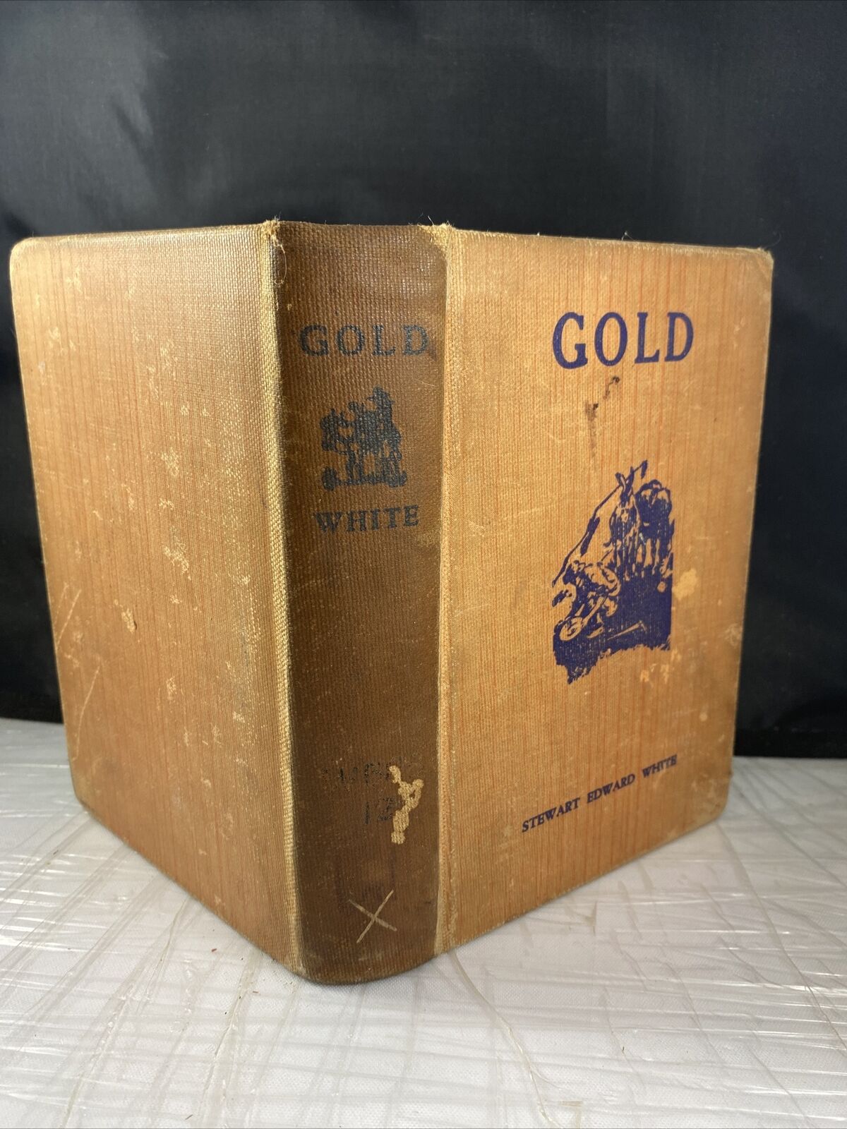 Gold by Stewart Edward White 1939 Print Unique Ex Library Binding School KC MO