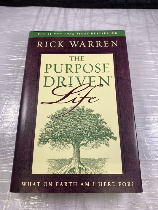 THE PURPOSE DRIVEN LIFE Rick Warren HCDJ 2002 What On Earth Am I Here For? VG