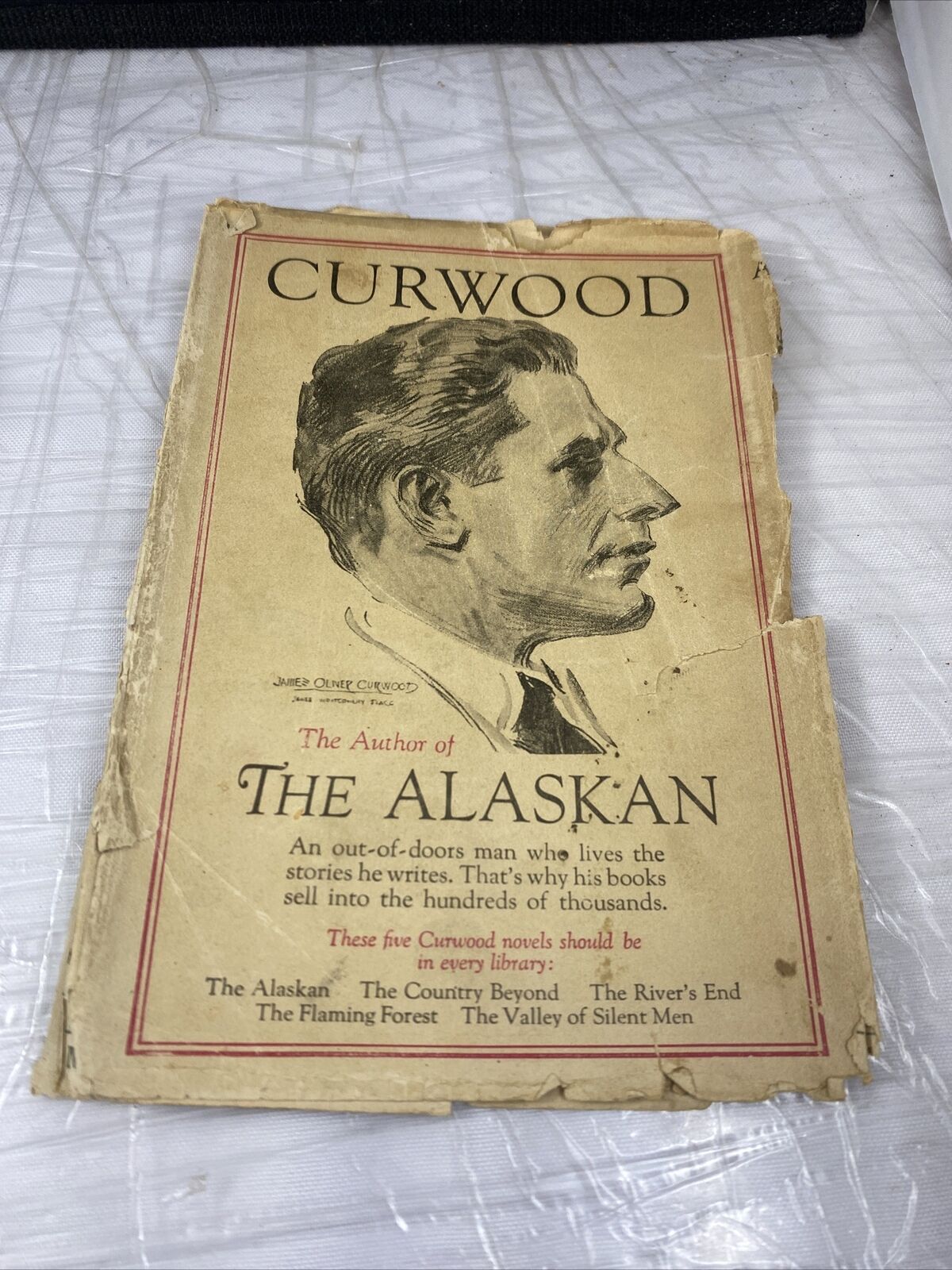 The Alaskan James Oliver Curwood  1923 Hardcover  Dust Jacket See Pics