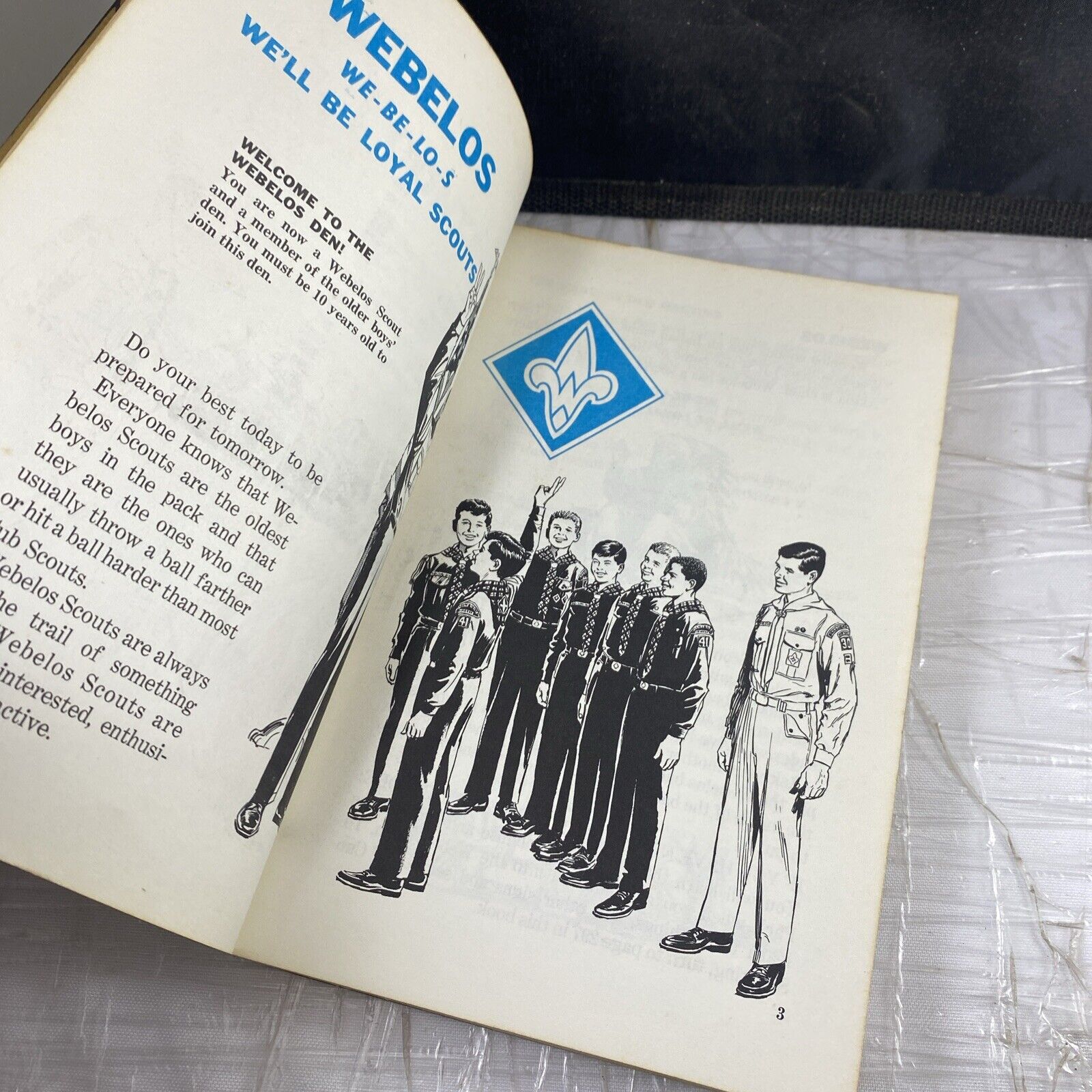 Webelos Scout Book, 1969 Boy Scouts of America Vintage Nature DIY Minimal Marks