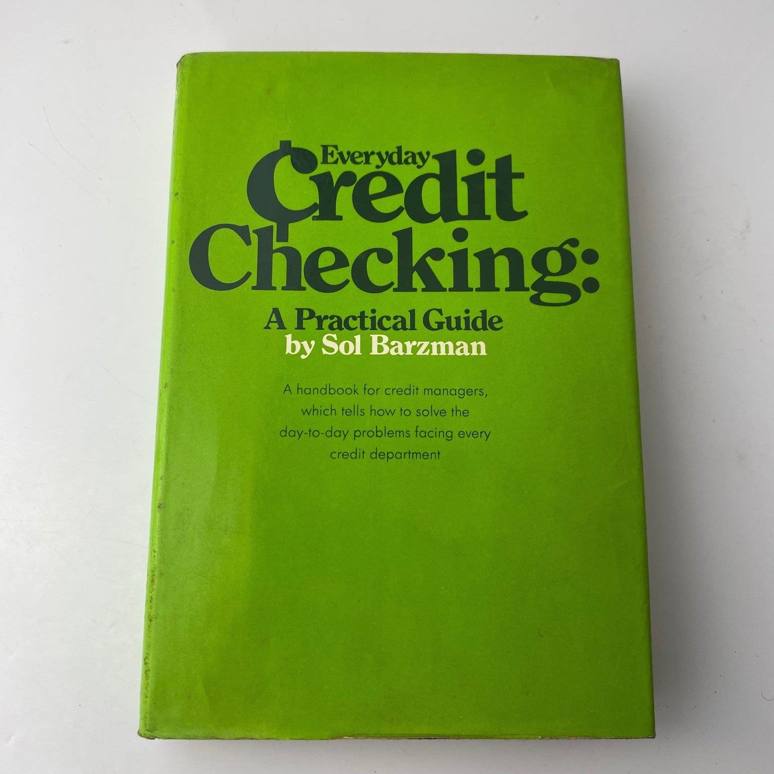 Everyday Credit Checking Sol Barzman 1973 First Edition Guide Crowell