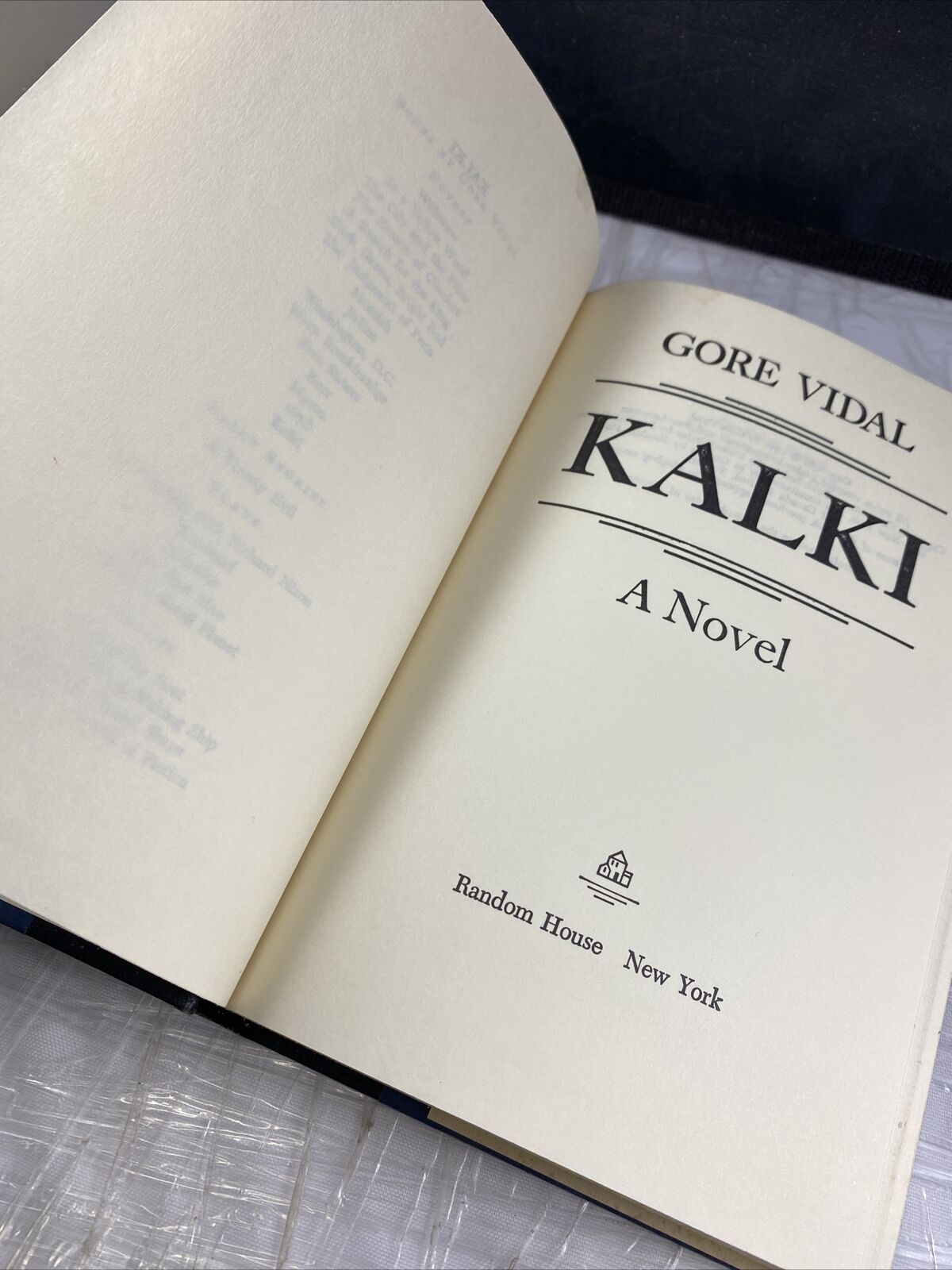 Kalki: A Novel by Gore Vidal Vintage 70s Book Club Hardcover Science Fiction