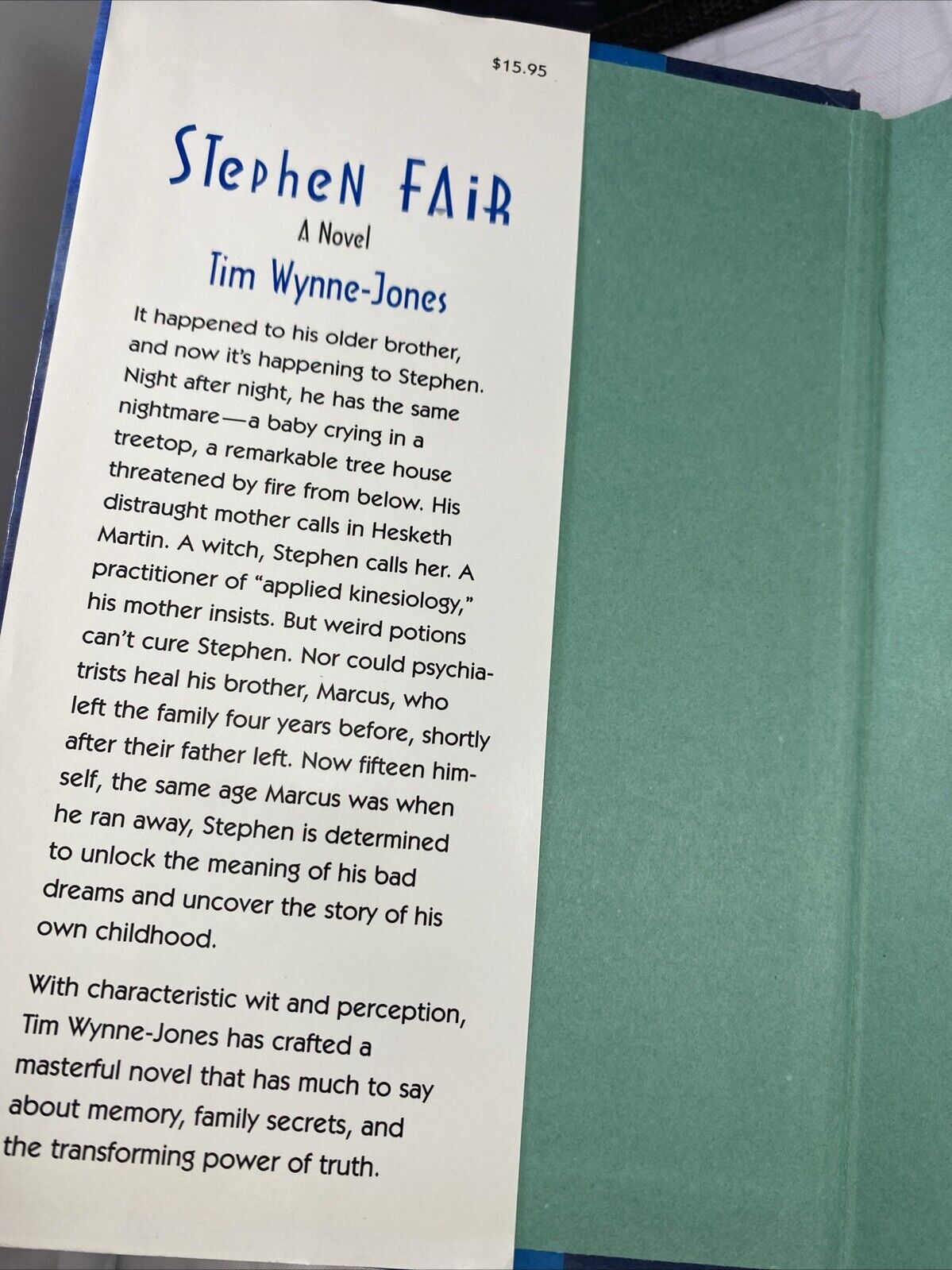 Stephen Fair - Hardcover By Tim Wynne-Jones - GOOD UNMARKED