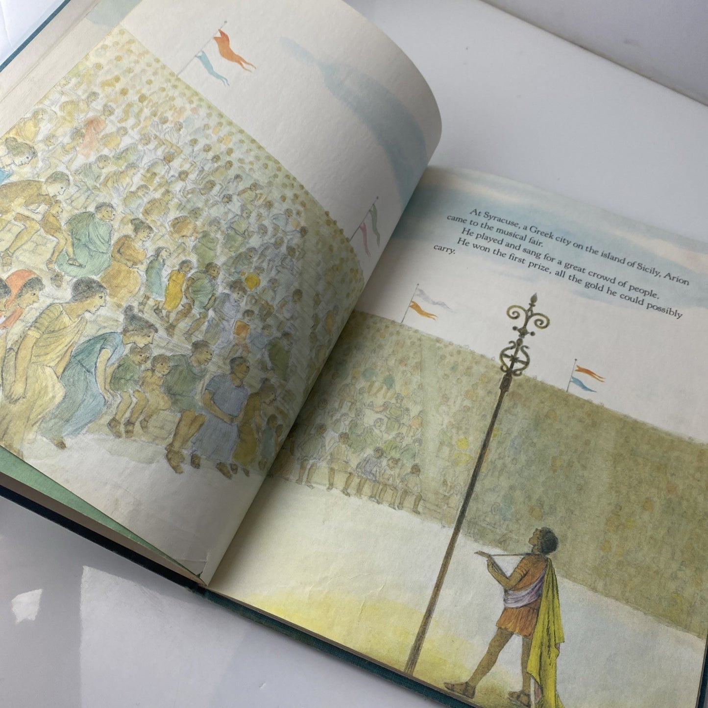 Vintage Kids ARION AND THE DOLPHINS : by Lonzo Anderson : illus Adrienne Adams
