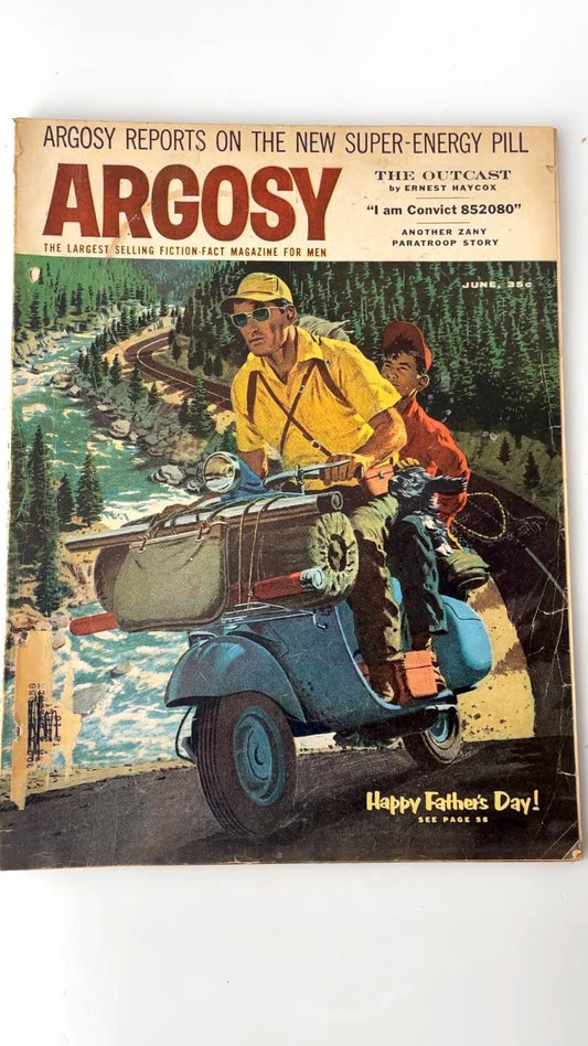 Argosy June 1958 Fiction Fact Magazine for Men Vintage