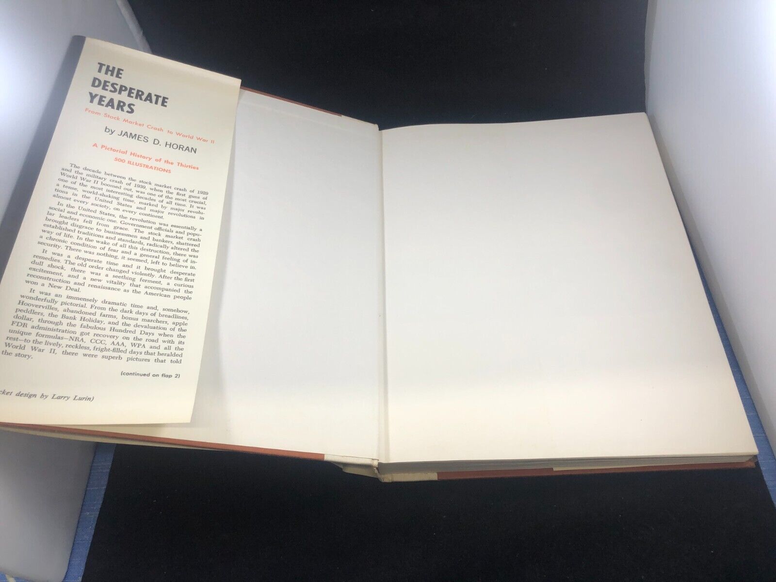 THE DESPERATE YEARS by James. D. Horan - 1962 - World history during the 1930s