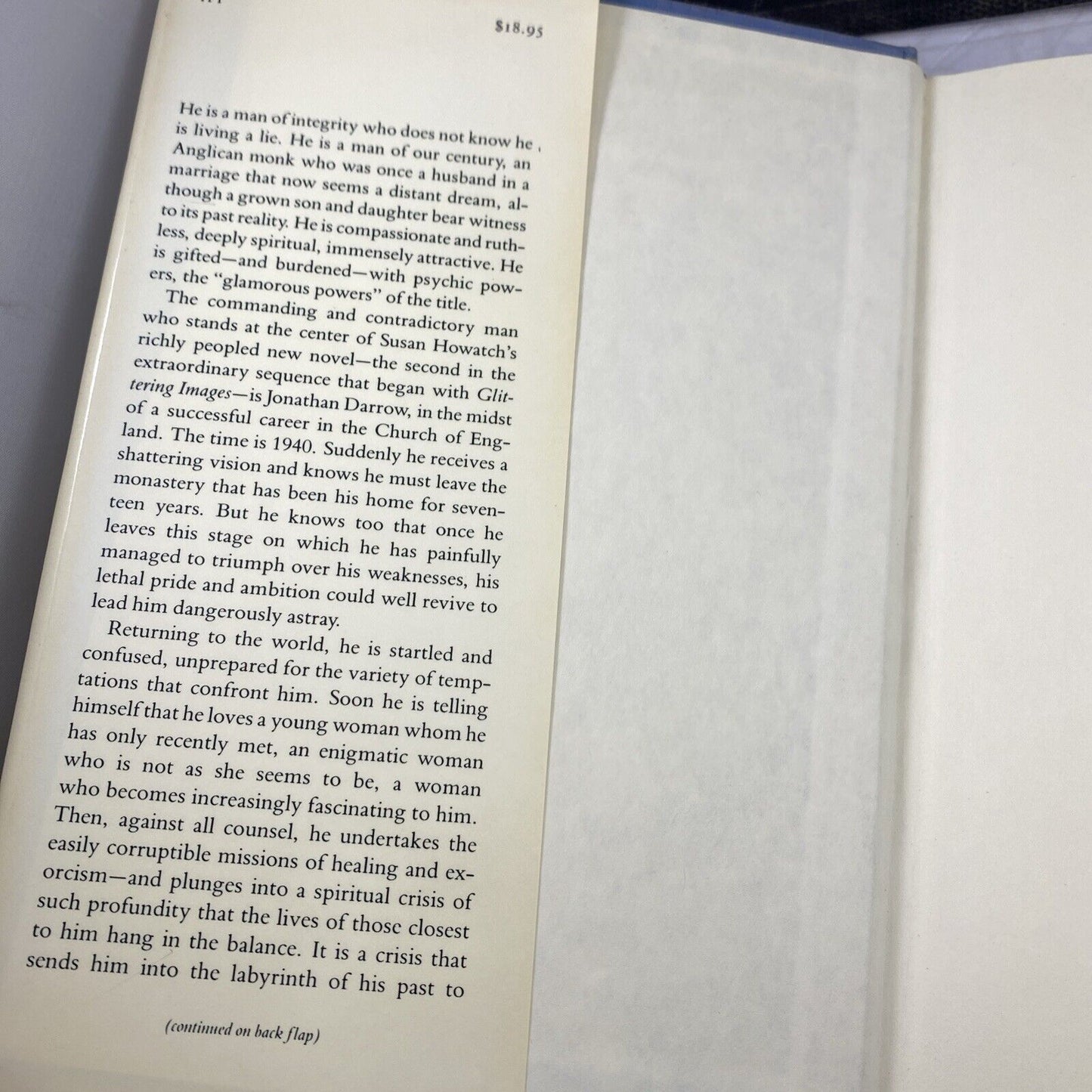 Glamorous Powers by Susan Howatch (1988, Hardcover) Fiction First Ed