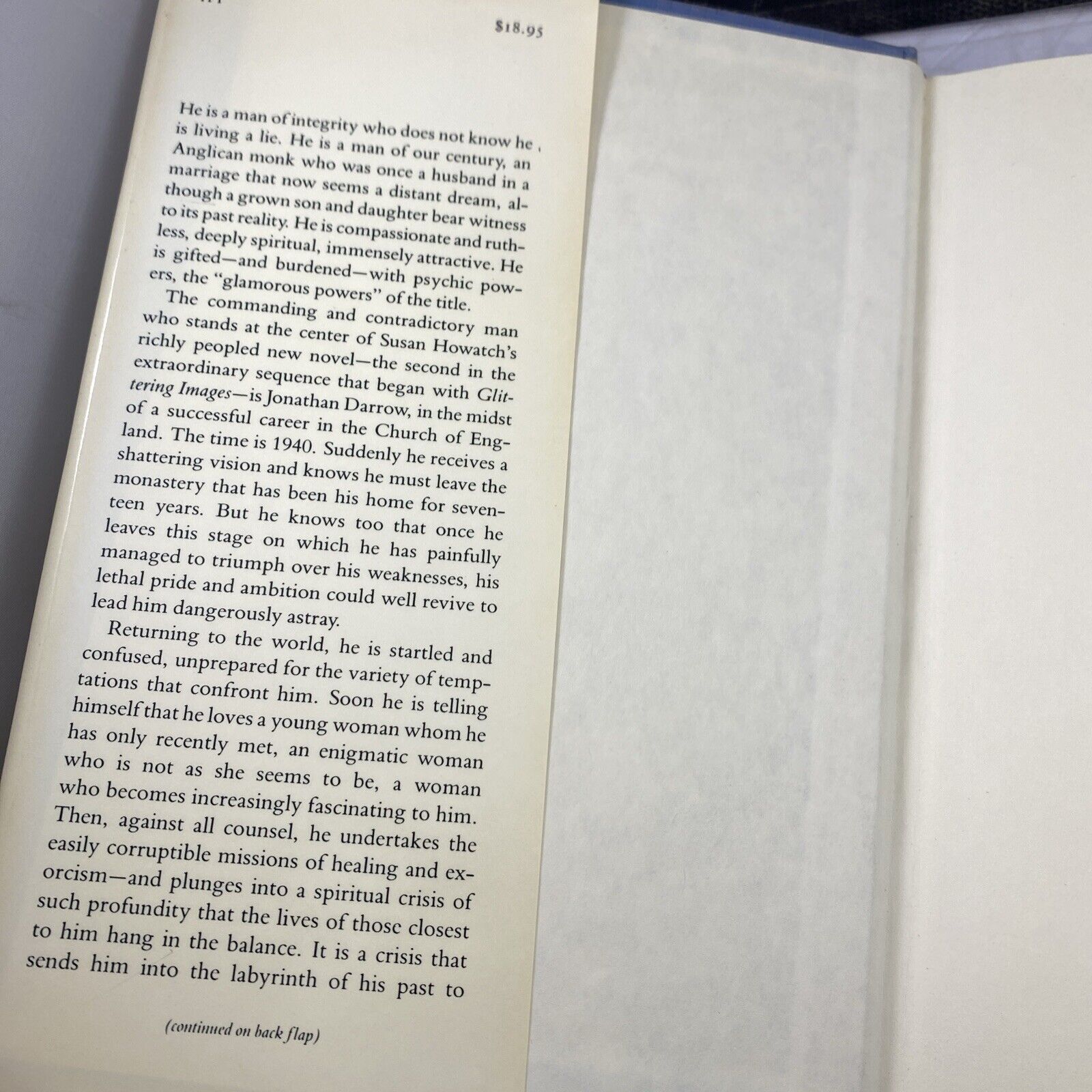Glamorous Powers by Susan Howatch (1988, Hardcover) Fiction First Ed