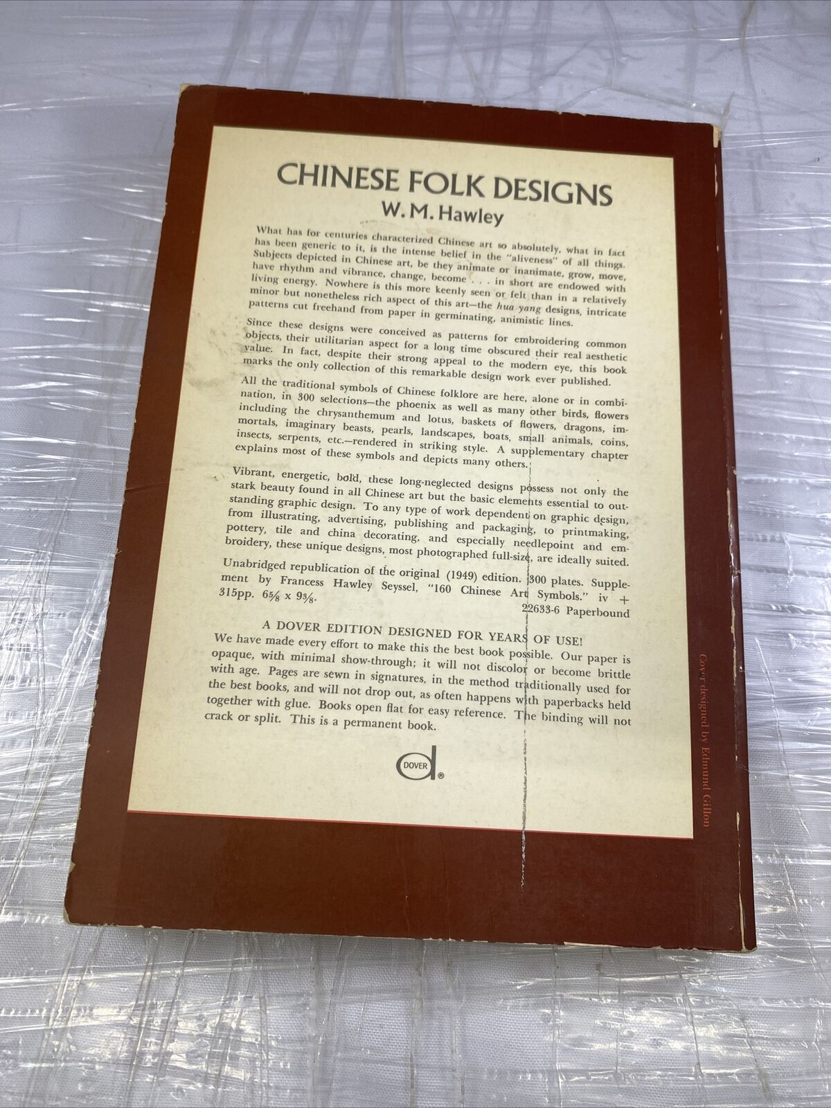 Chinese Folk Designs : A Collection of 300 Cut-Paper Designs W. M Vintage Art