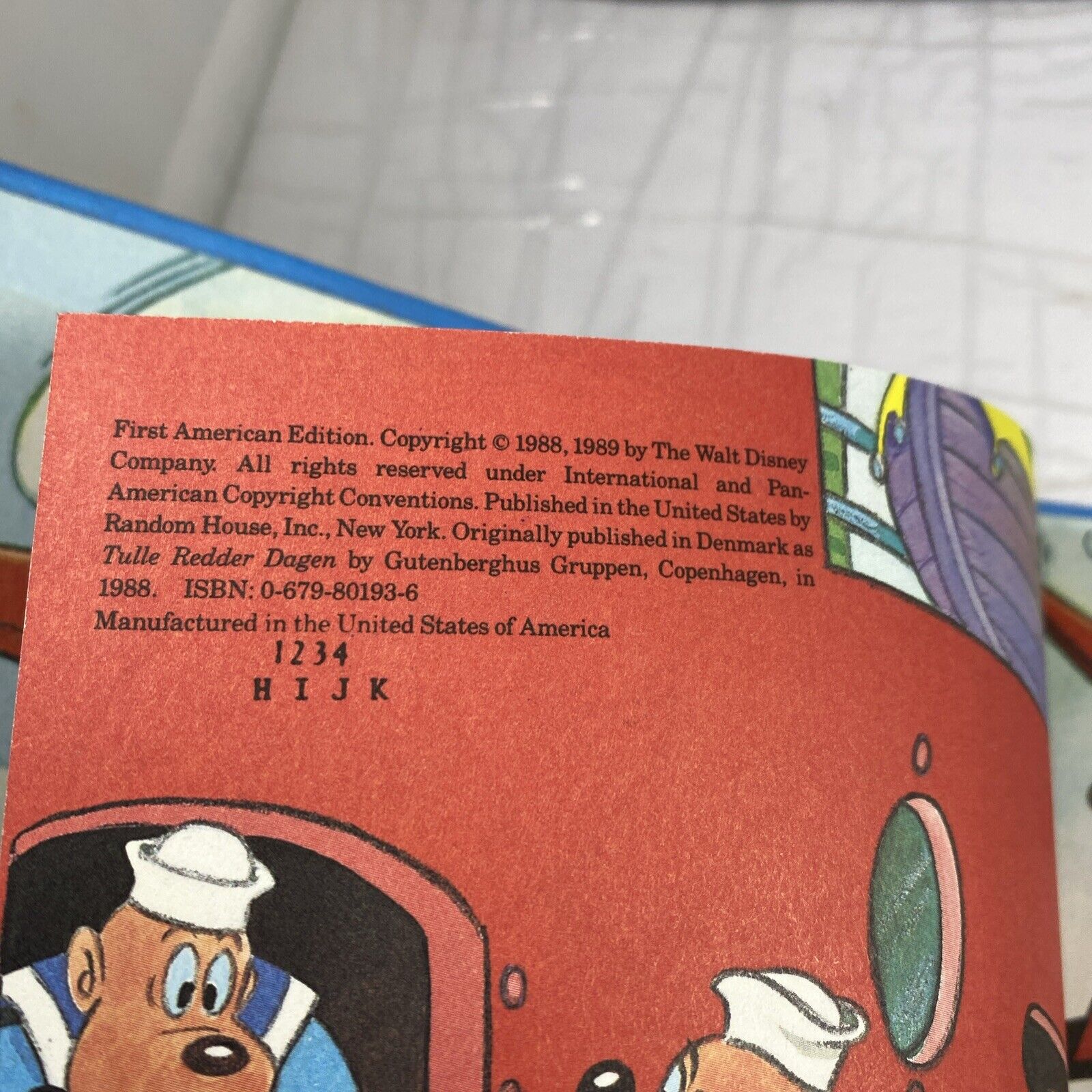 Disney's DUCK TALES Webby Saves the Day Vintage Hardcover Book FIRST PRINTING