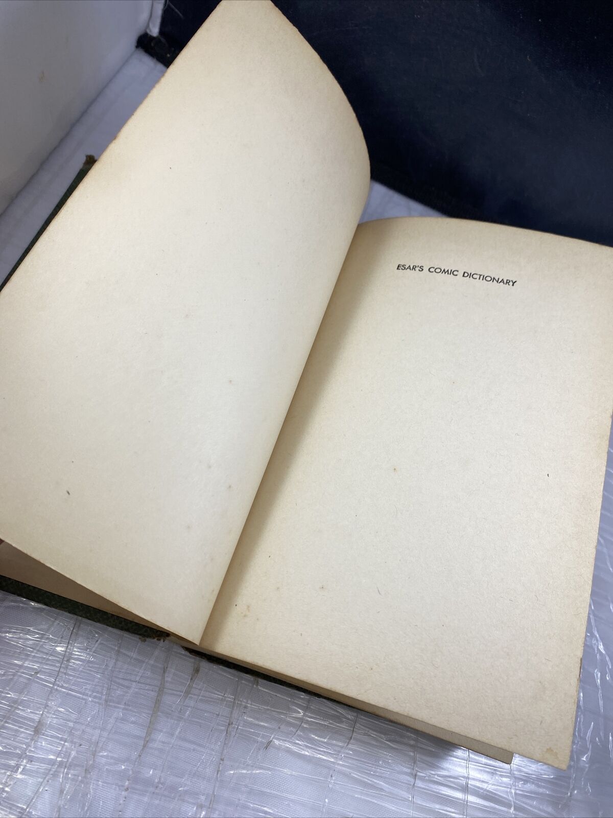 Esar's Comic Dictionary by Evan Esar 1940s First Edition Hardcover Book Rare