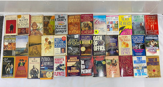 36 Count Paperback Book lot bundle Assortment-fiction-Irish Mist, Hot Rocks