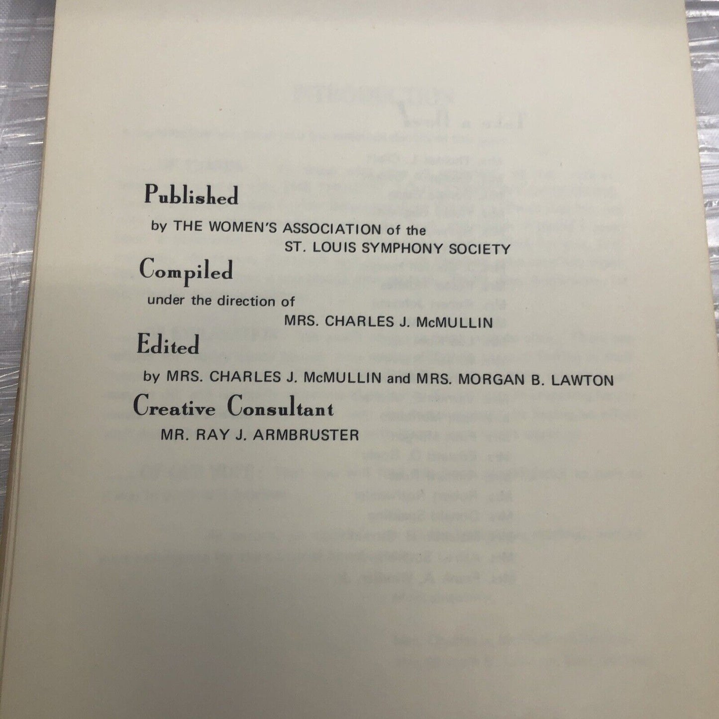 The Third St Louis Symphony of Cooking The Young Gourmet Community Cookbook 1970