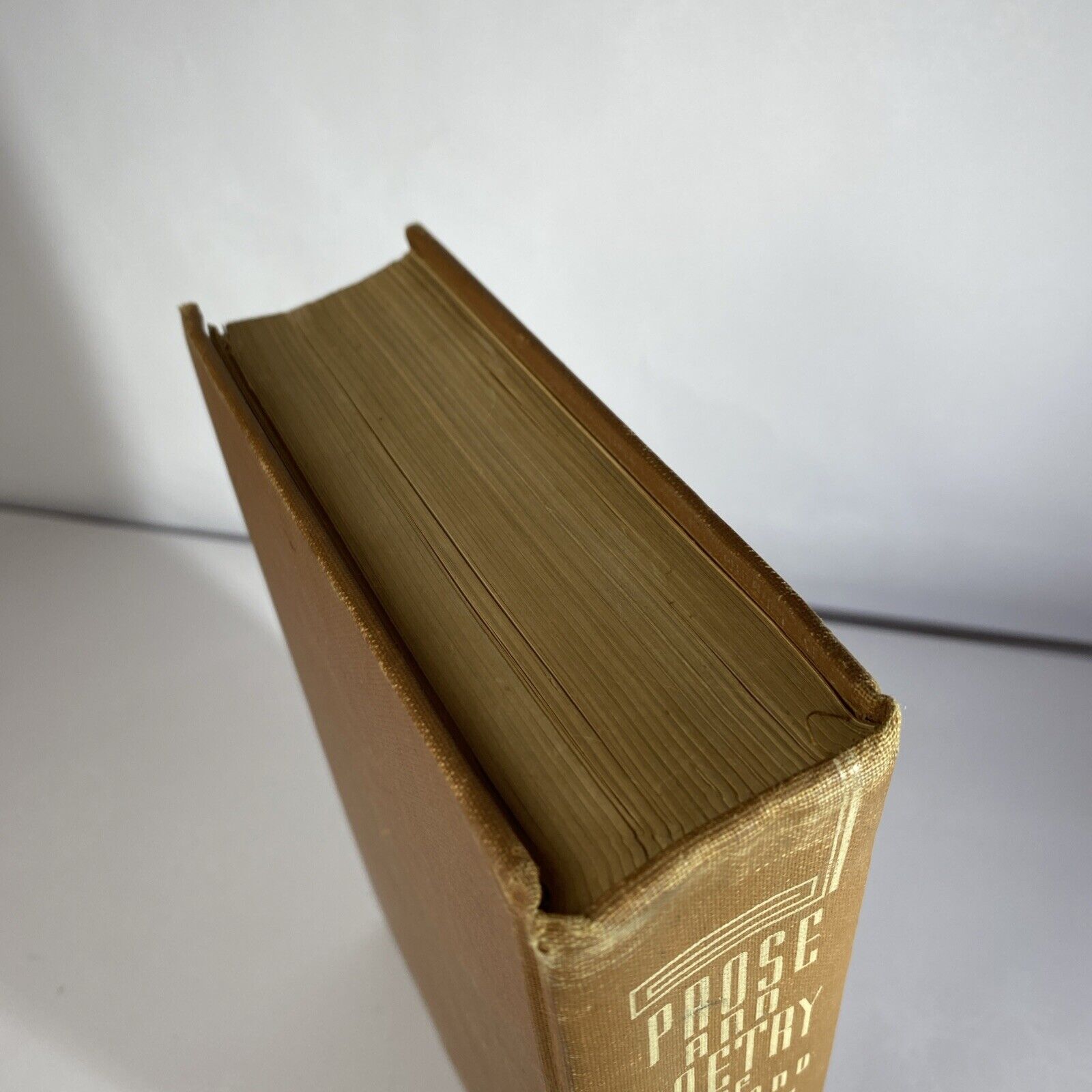 Prose and Poetry of England Book 1943 HC The L.W. Singer Orange Vintage Textbook