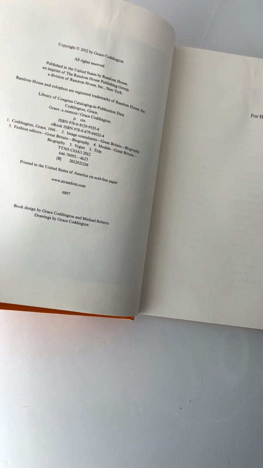 Grace A Memoir Grace Coddington 2012 Illustrated Fashion Biography