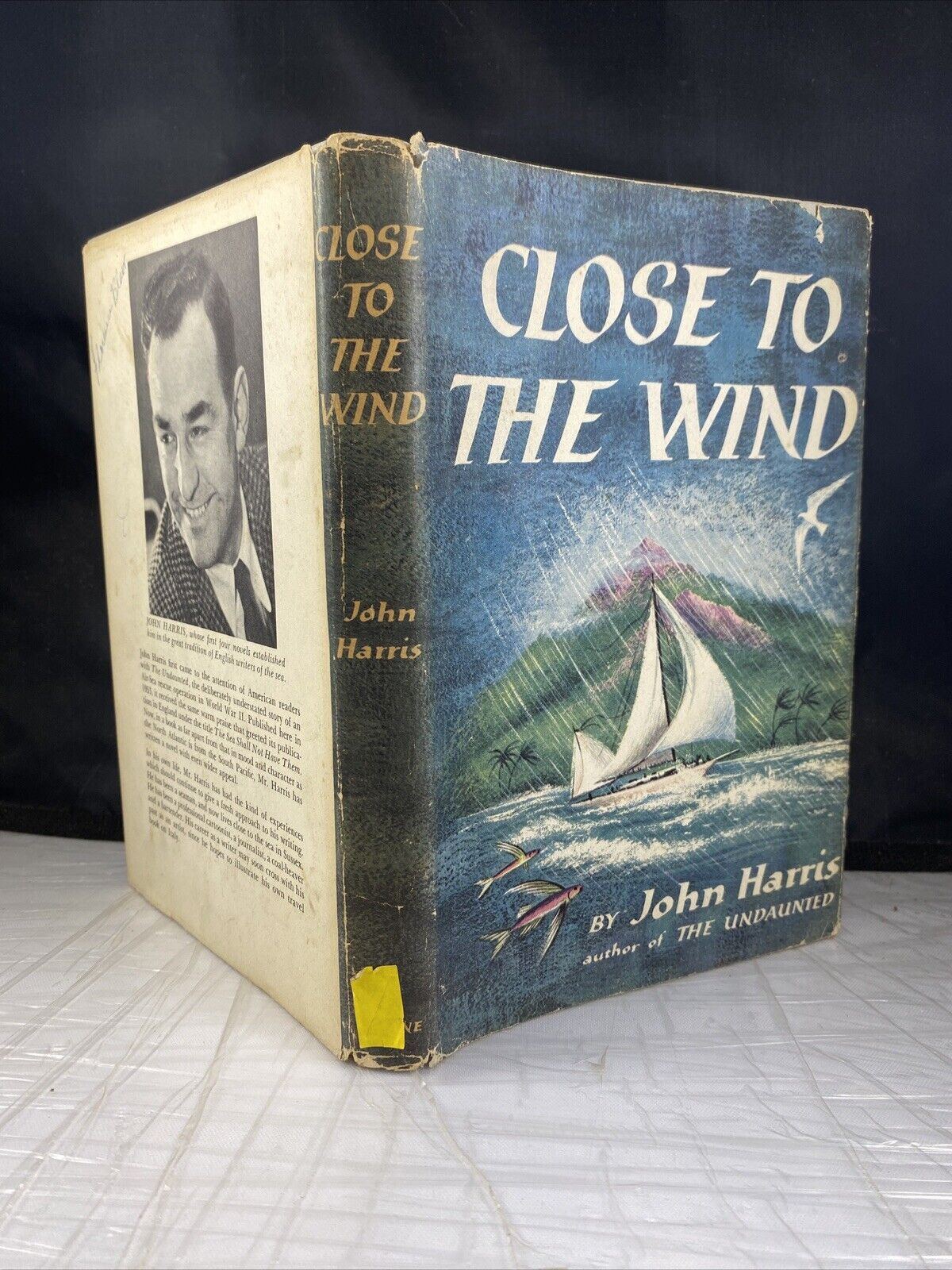 John Harris CLOSE TO THE WIND Adventure South Pacific Vintage 1950s Book Club Ed