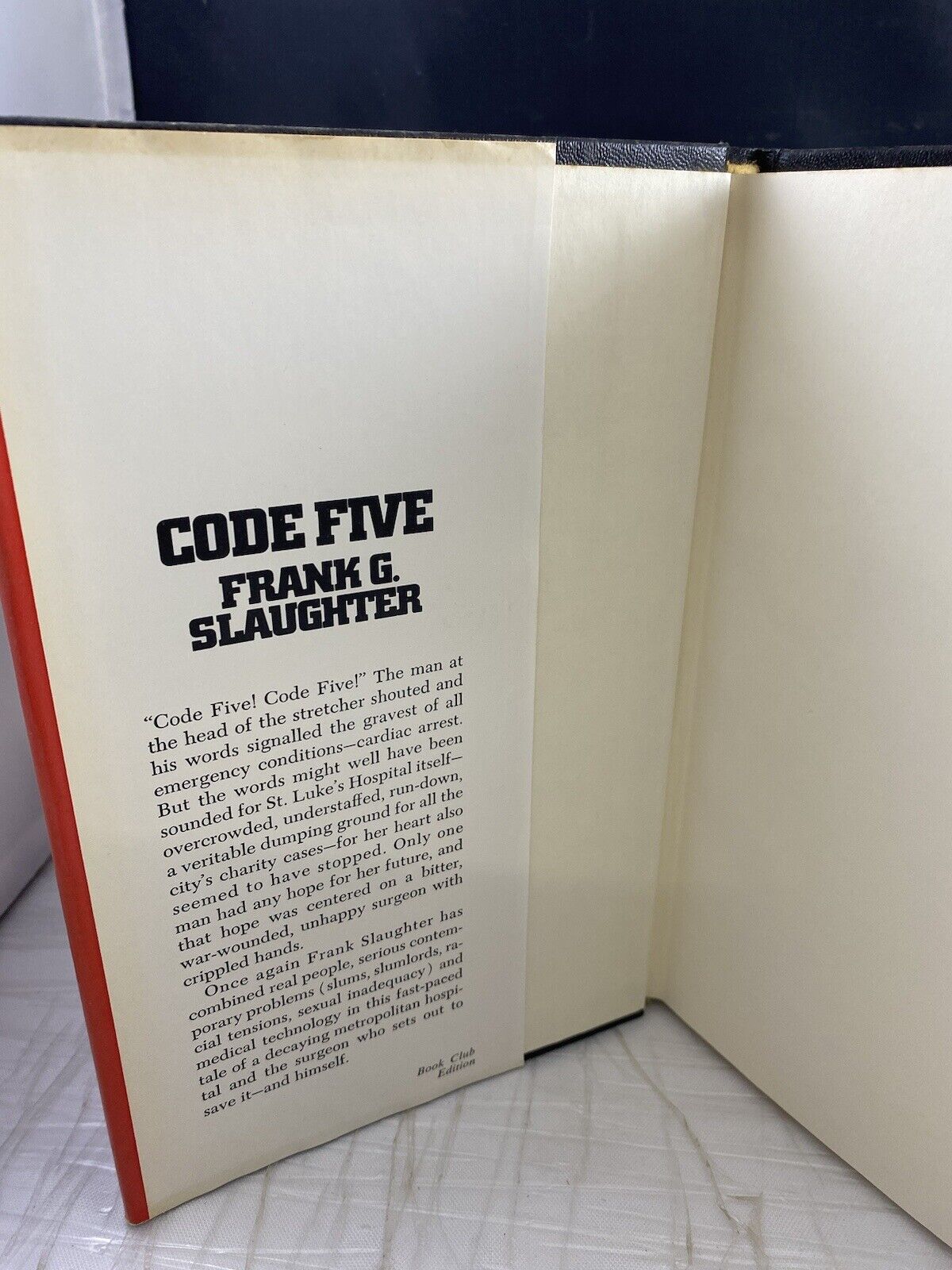 Code Five by Frank G Slaughter 1971 Hardcover BCE Vintage 70s Medical Fiction