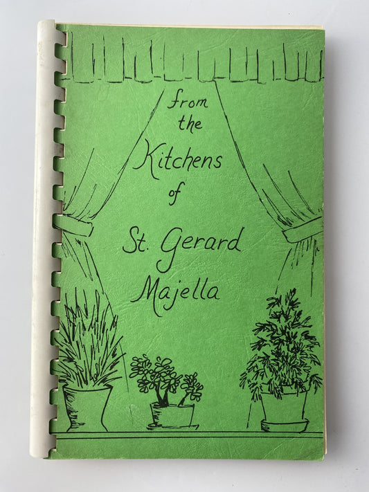 Vintage 1977 St. Gerard Majella Cookbook Missouri Spiral Bound Church Recipe Boo