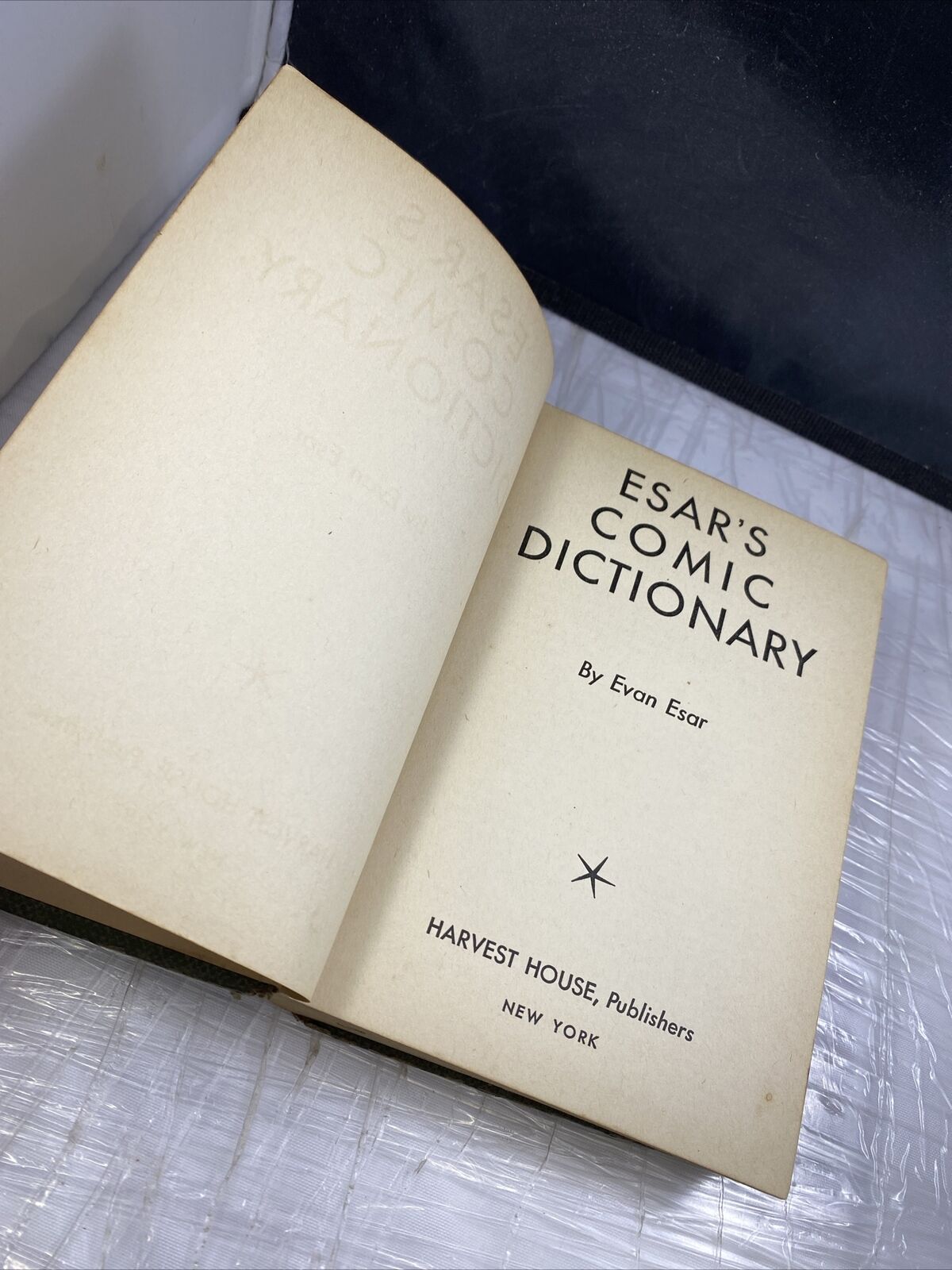 Esar's Comic Dictionary by Evan Esar 1940s First Edition Hardcover Book Rare