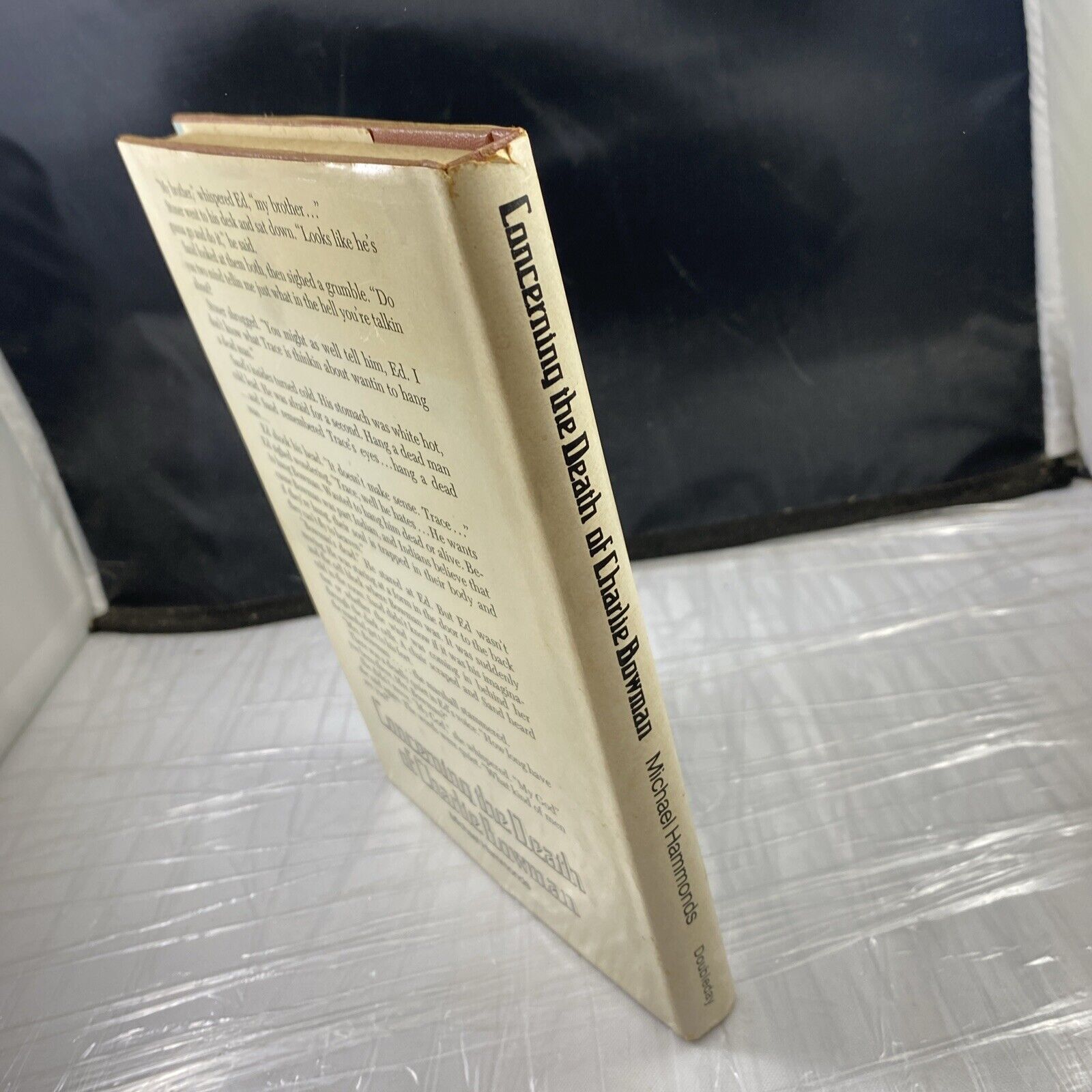 CONCERNING THE DEATH OF CHARLIE BOWMAN by Hammonds Rare Fiction