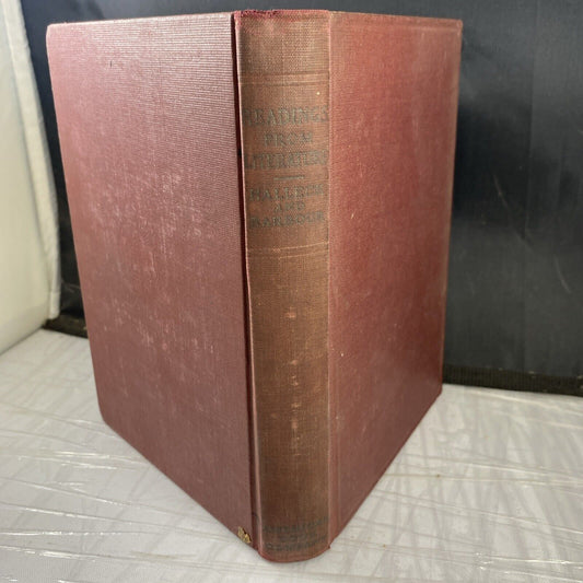 1915 Readings from Literature Reuben Halleck & Elizabeth Barbour Hardcover