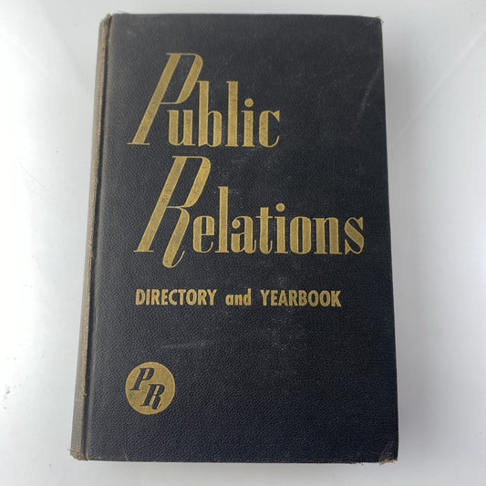 Public Relations Directory Yearbook Vol. 1 Business Politics Vintage 1945 HC