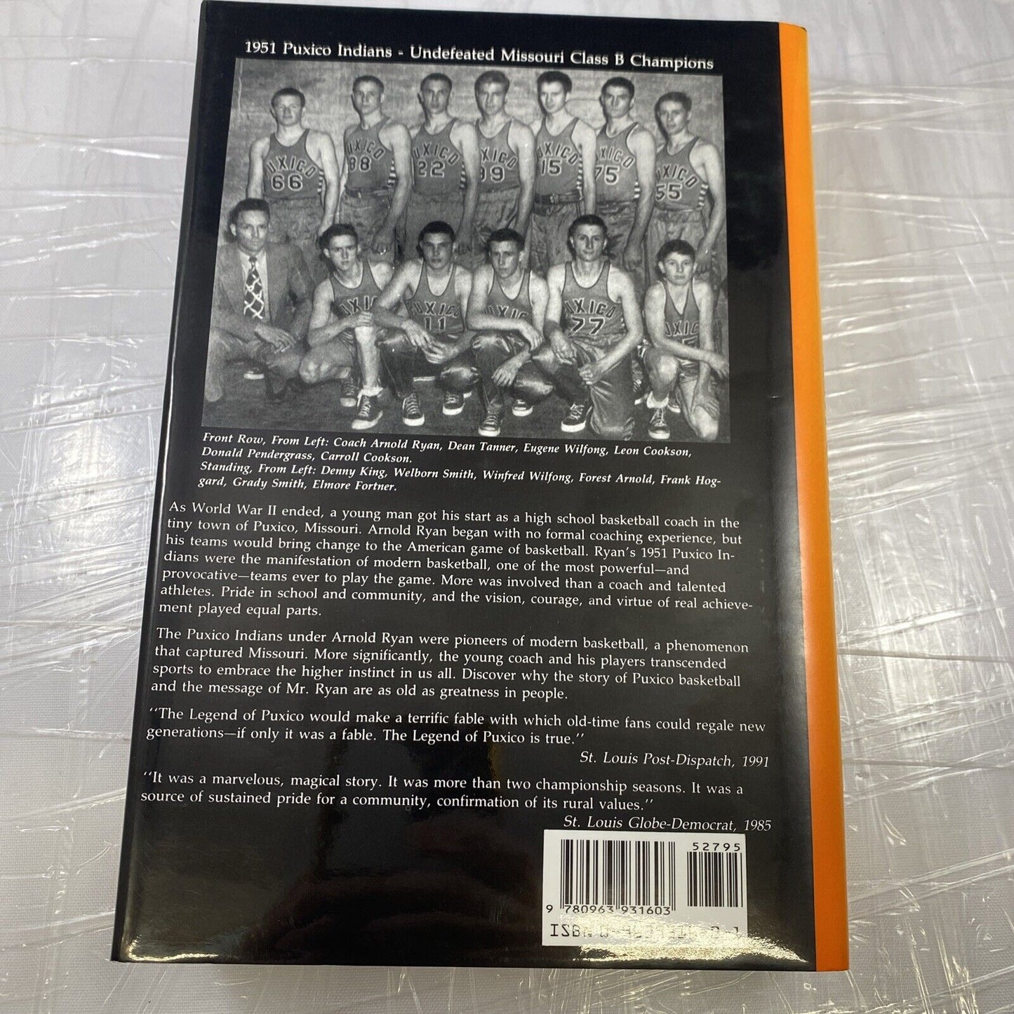 Book on Puxico Indians Missouri Basketball Pioneering Team Limited Signed RARE!