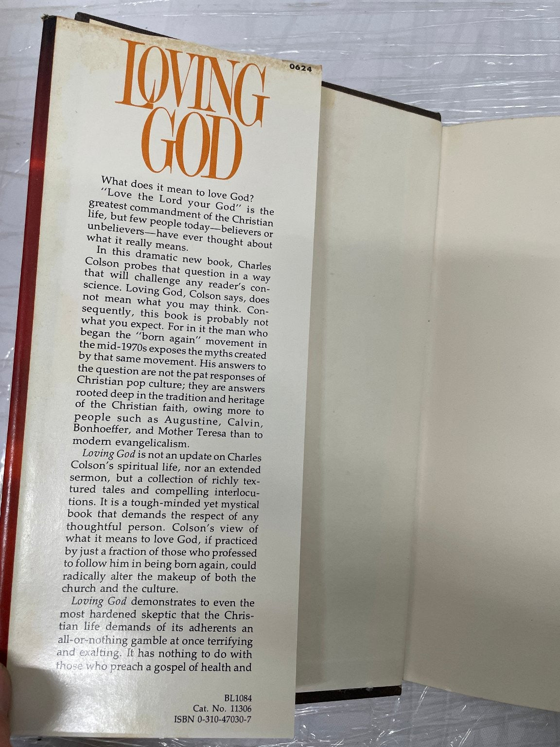 Loving God Charles Colson 1983 Christian Life Faith Hardcover Religious