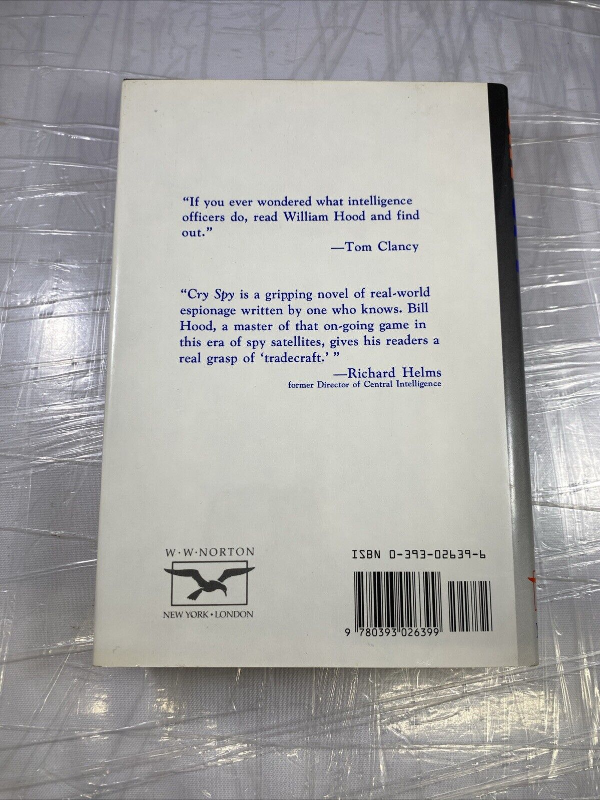 Cry Spy by William J. Hood (1990, Hardcover) Cold War Historical Fiction Vintage