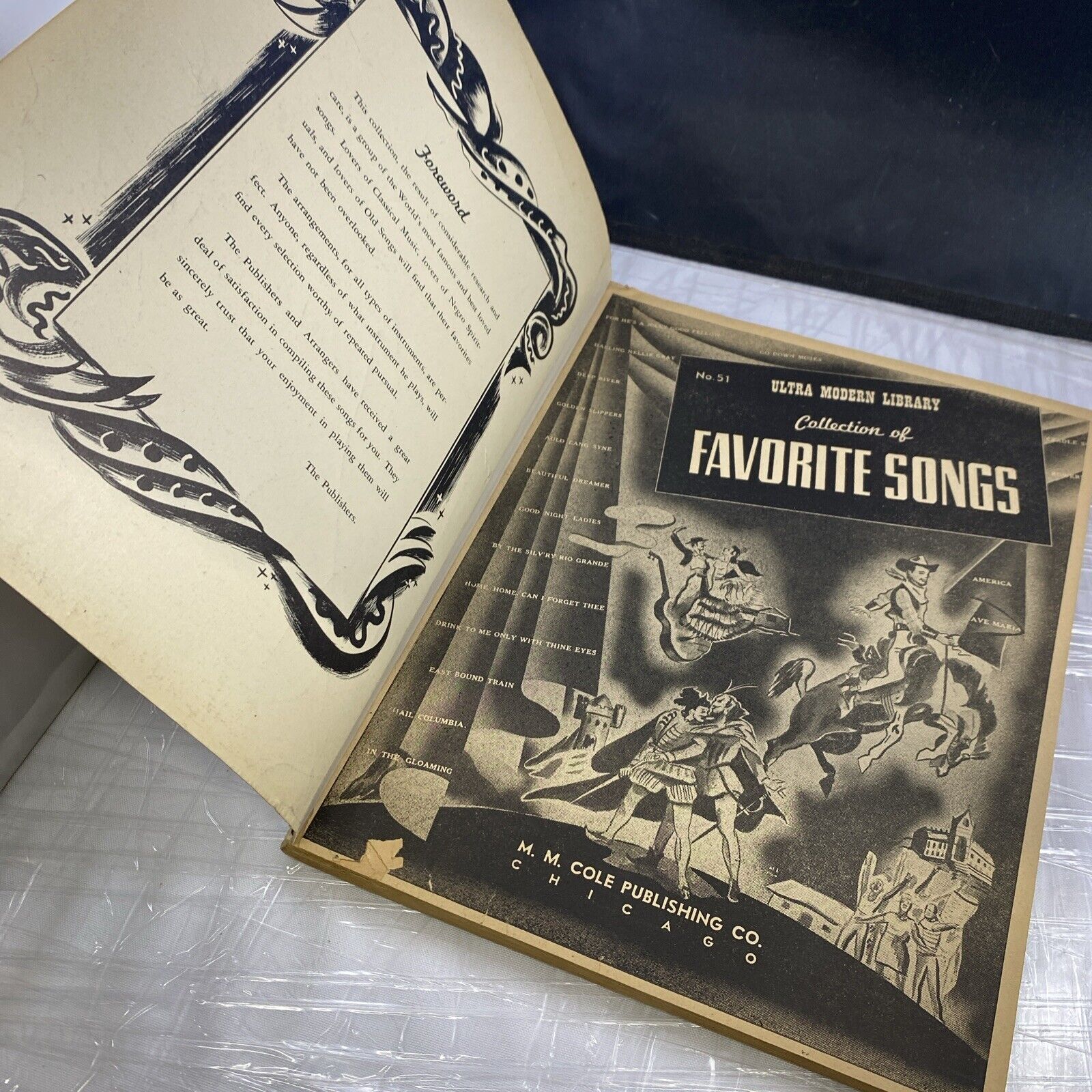 Vintage "No. 51 Ultra Modern Library Favorite Songs" 1940s Songbook Sheet Music