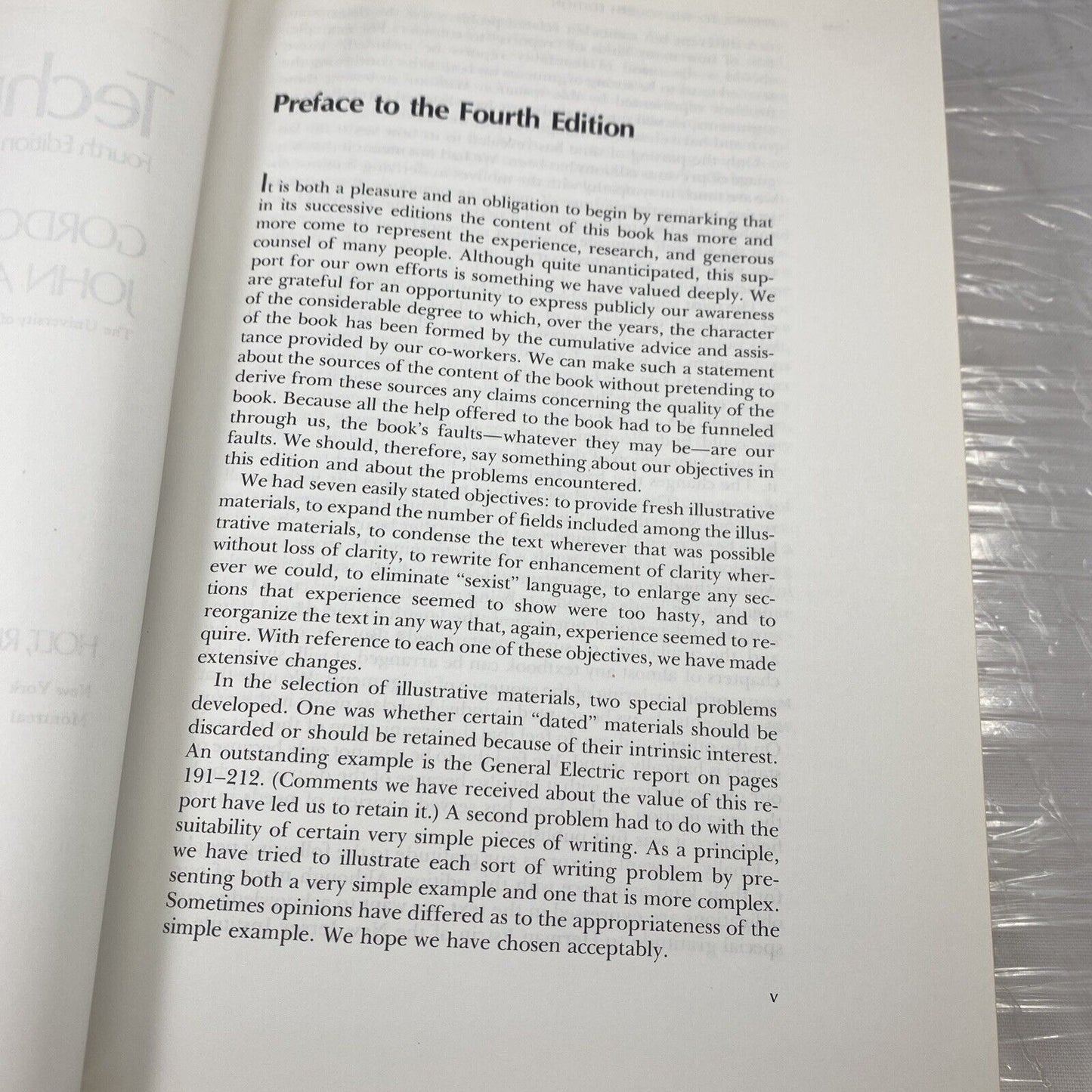 Technical Writing by Gordon H. Mills Fourth Ed. Vintage 70s Textbook Orange