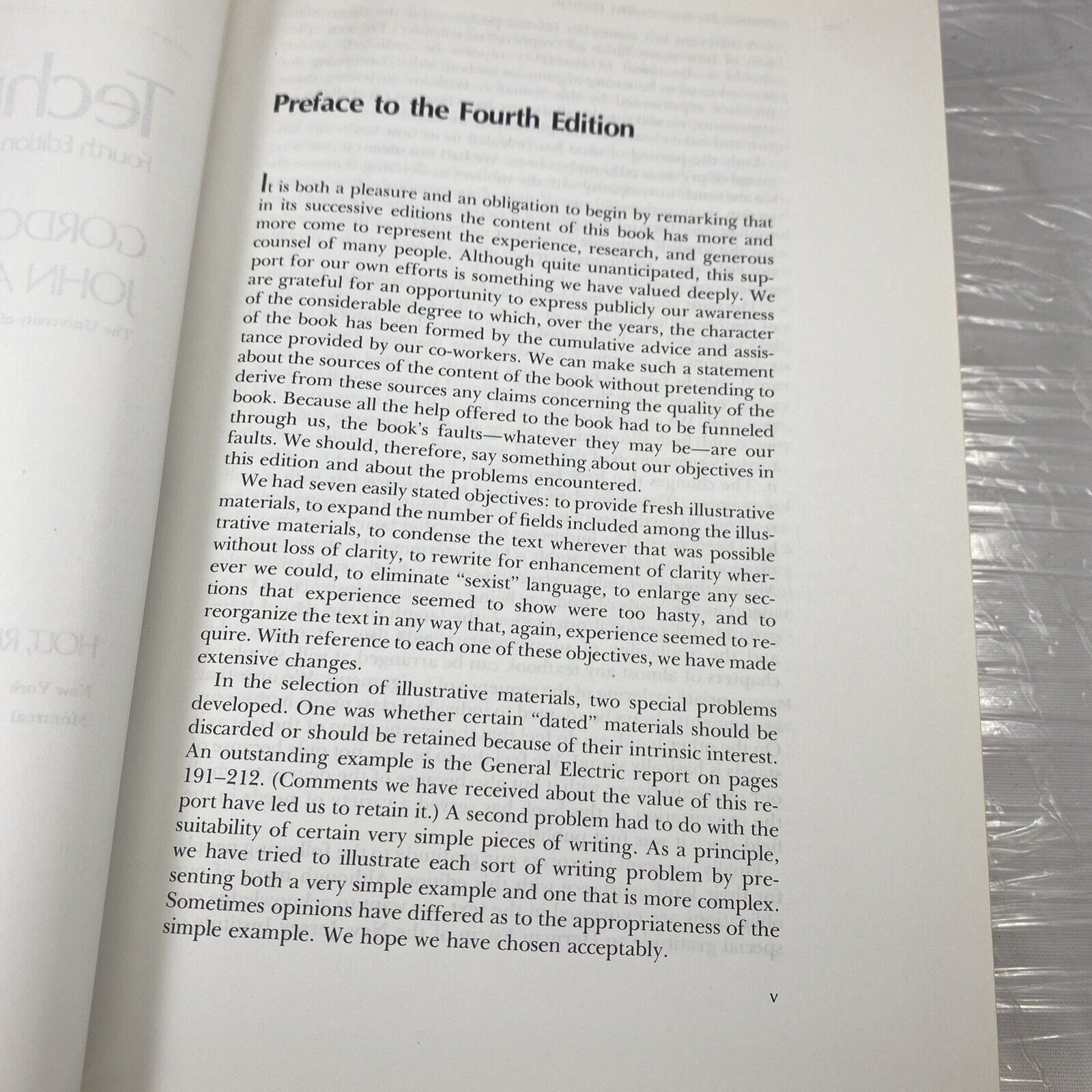 Technical Writing by Gordon H. Mills Fourth Ed. Vintage 70s Textbook Orange