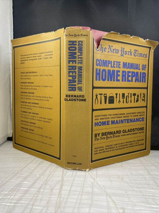 New York Times Complete Manual of Home Repair Vintage 60s Maintenance DIY