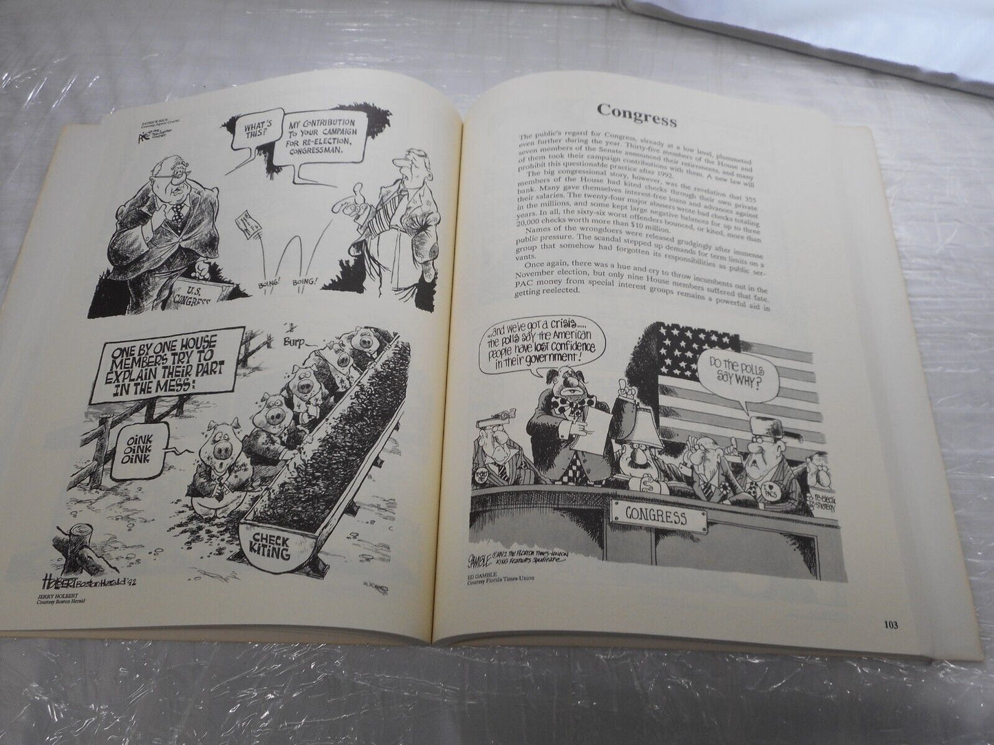 Best Editorial Cartoons of the Year 1993 Paperback Newspaper Cartoon best of