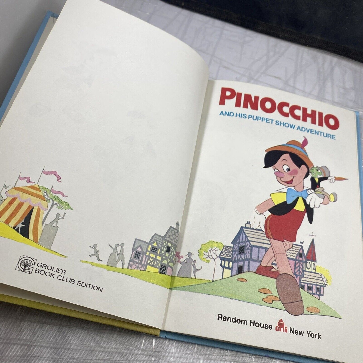 Vintage Walt Disney's Pinocchio and His Puppet Show Adventure 70s FIRST PRINT