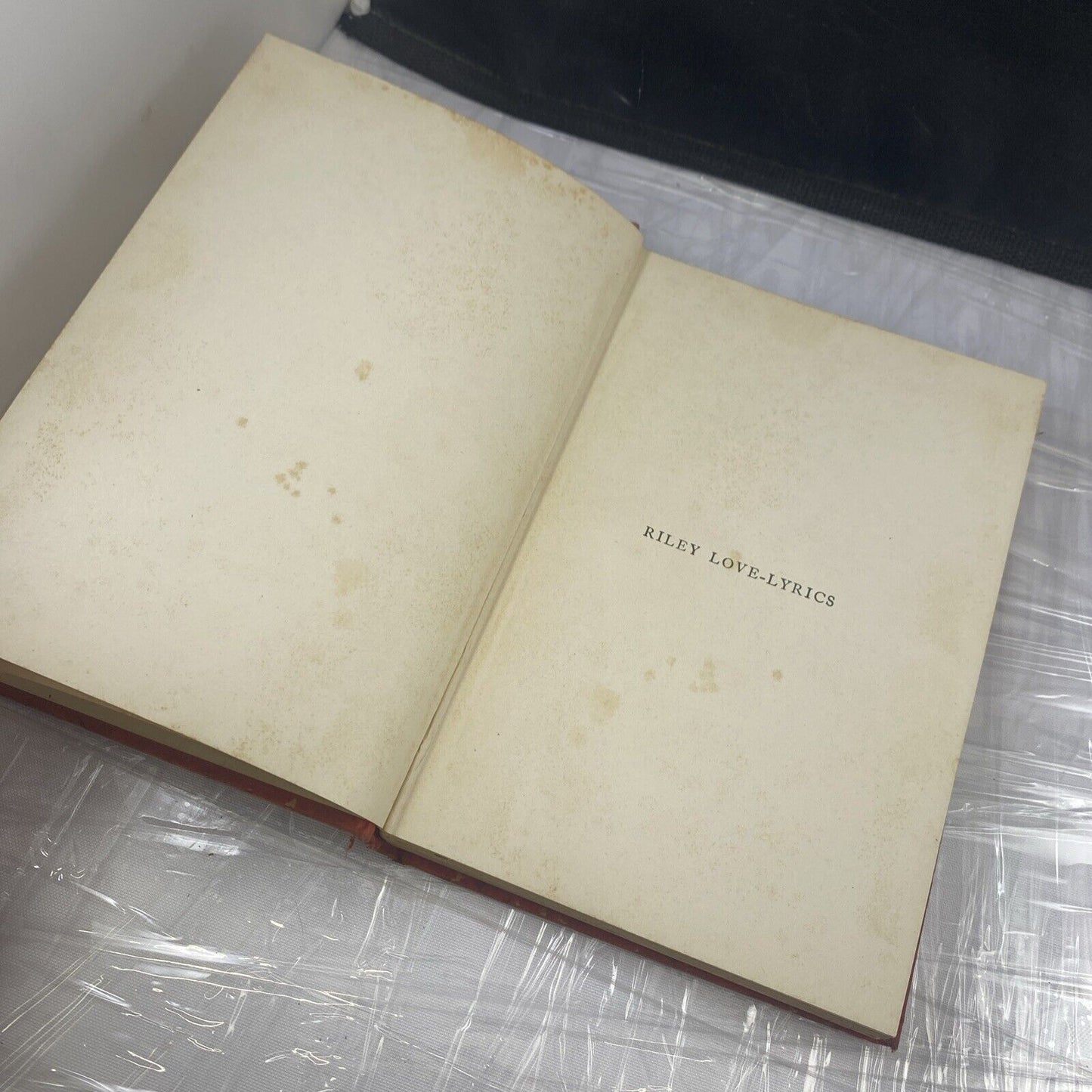 Love Lyrics James Whitcomb Riley 1905 Antique worn Poetry Book With Pictures