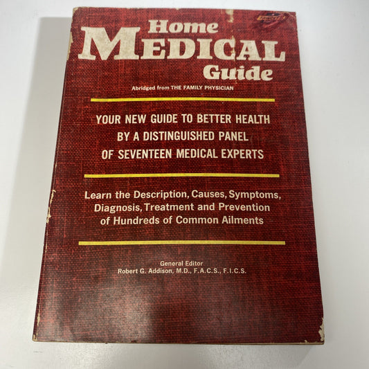 Home Medical Guide from The Family Physician - Rare Used 1965 Vintage Book