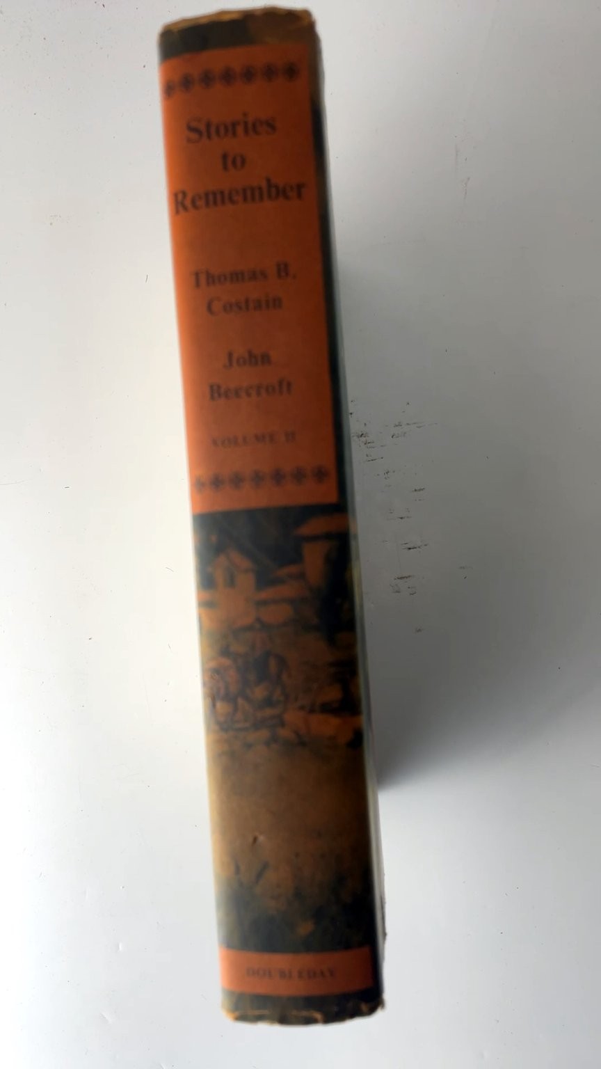Stories to Remember Thomas B. Costain John Beecroft 1956 Book Club Edition