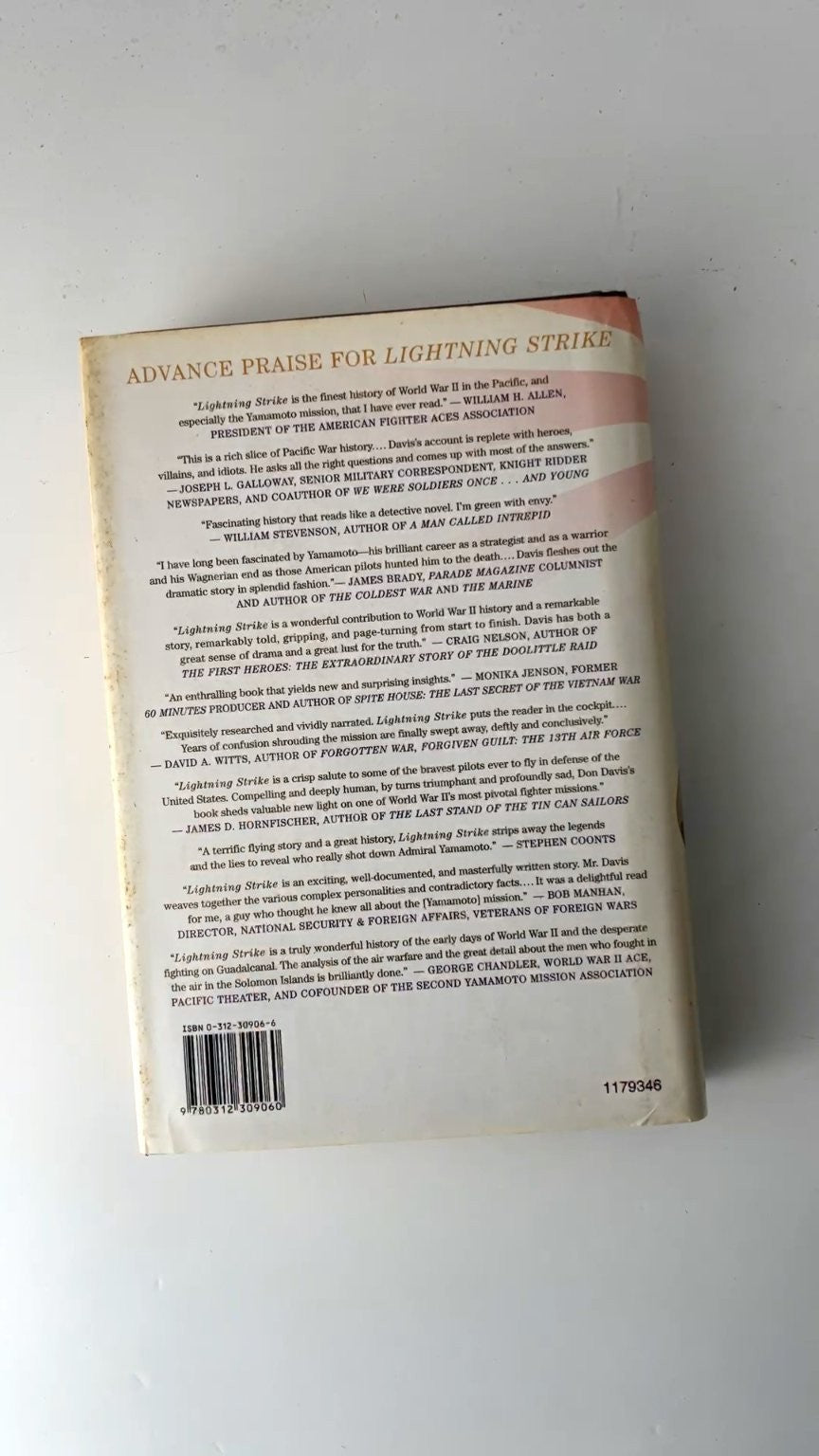 Lightning Strike Donald A. Davis 2005 WWII History Pearl Harbor St. Martin's