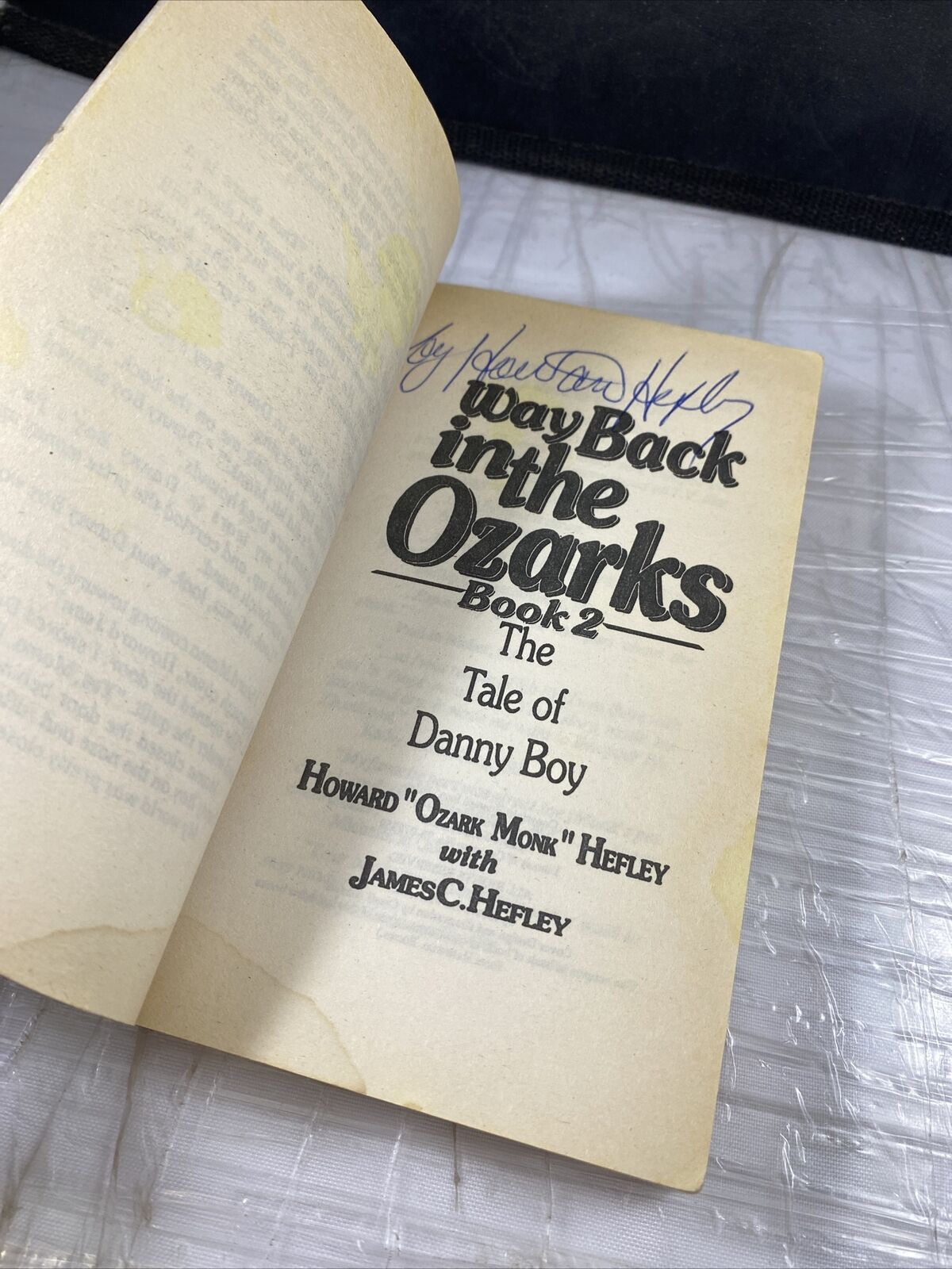 Way Back in the Ozarks Book 2: The Tale of Danny Boy (Country) Signed by Hefley