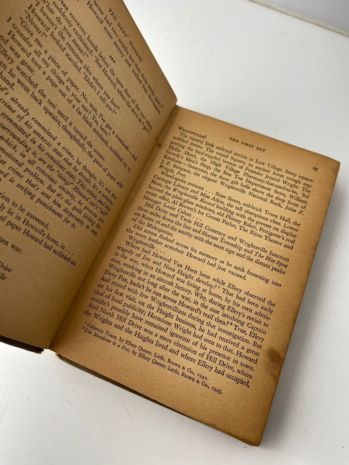Ten Days' Wonder Ellery Queen 1949 First Edition Mystery Little Brown