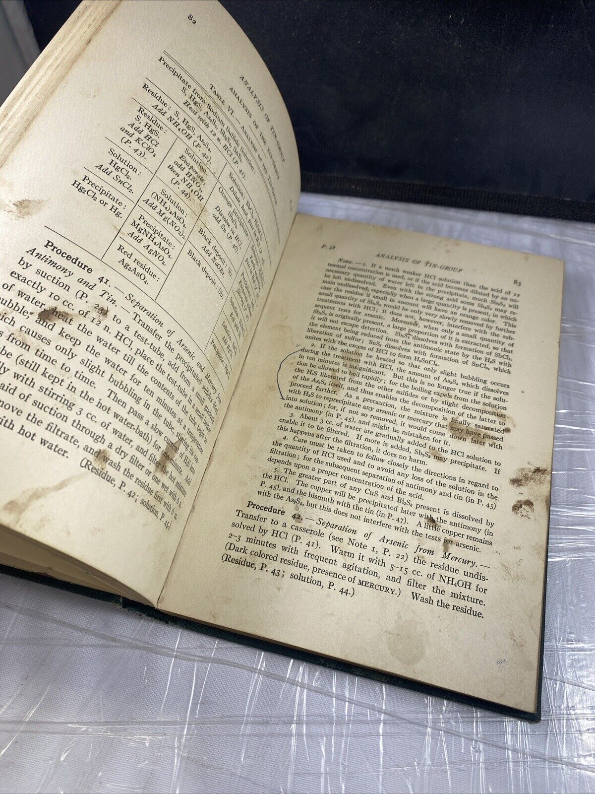 HARDCOVER "QUALITATIVE CHEMICAL ANALYSIS" 1930 Print SEE PICS BY LOUIS J. CURT