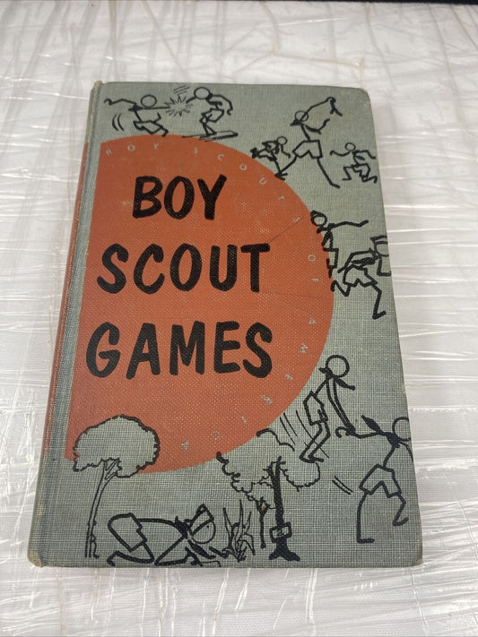 Vintage 50s Boy Scouts Activity Hardcover BOOK BOY SCOUT GAMES 1952