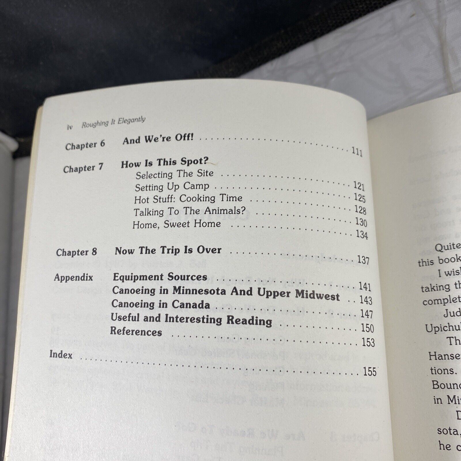 Roughing It Elegantly By Patricia J. Bell Rare Vintage Canoe Camping River Trip