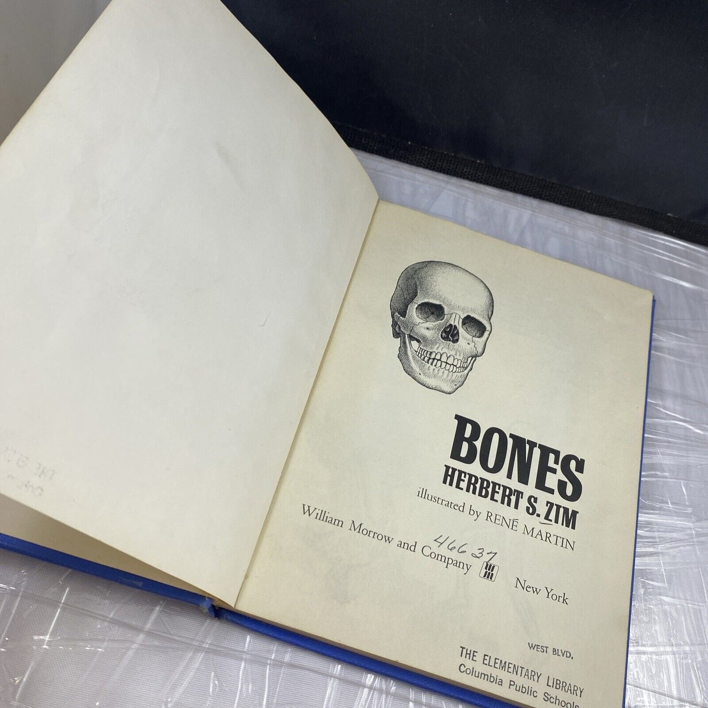 Bones by Herbert S Zim RARE Vintage 60s Children’s Science Anatomy Book Rebound!