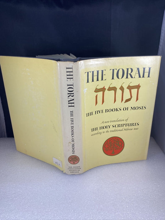 The Torah The Five Books of Moses By Jewish Publication Society Rare First Ed.