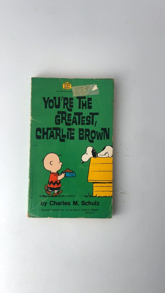 You're the Greatest Charlie Brown Charles M. Schulz 1971 Paperback