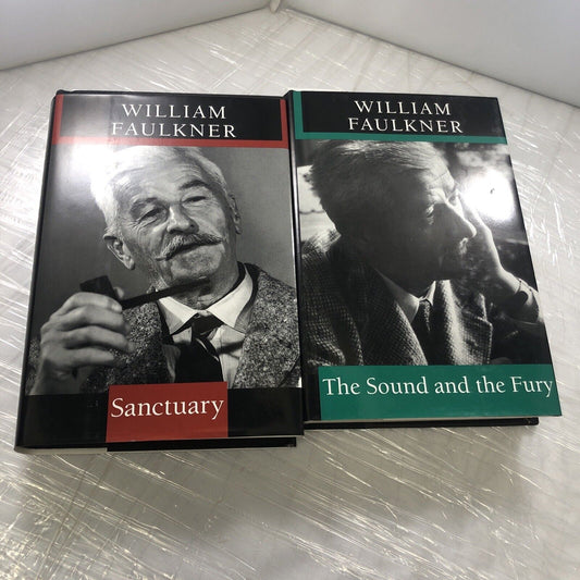 2 Books Sanctuary And The Sound And The Fury William Faulkner   1997 Hardcover,