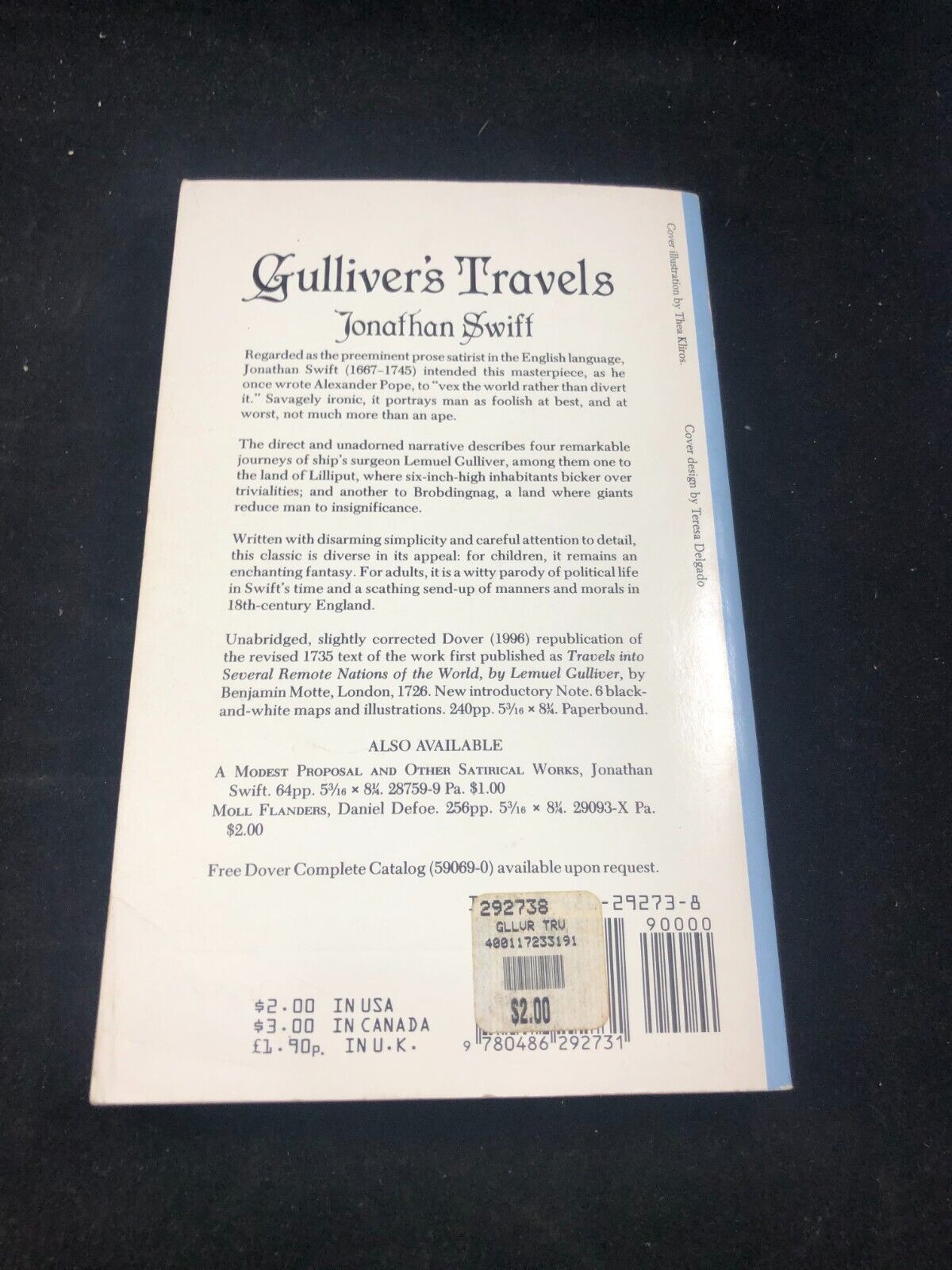 Gulliver's Travels (Dover Thrift Editions) - Paperback - ACCEPTABLE