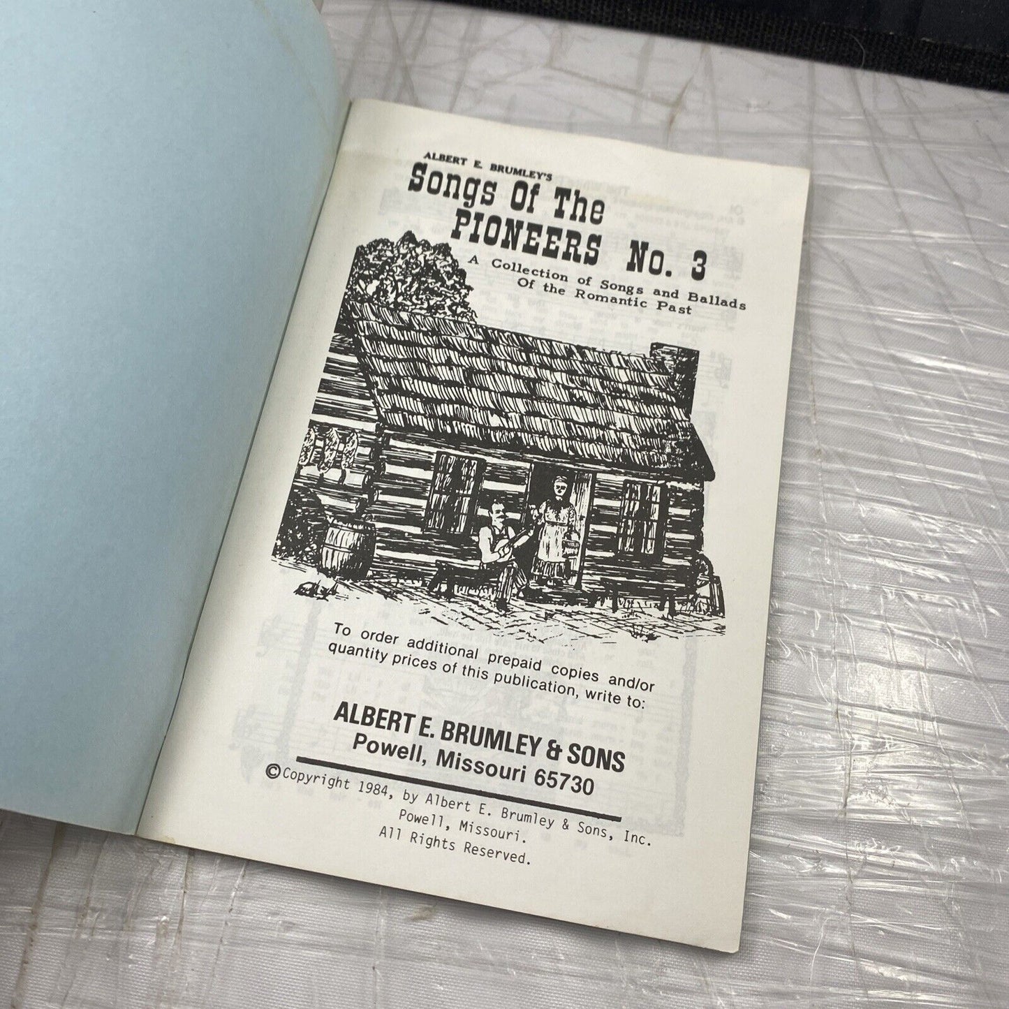 2 Booklets - Albert E. Brumley's  Songs of Pioneers, Campfire Songs Midwestern